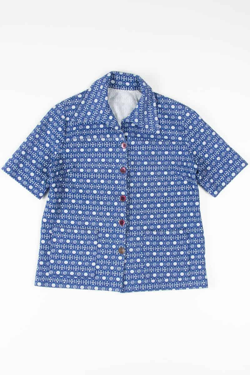 Vintage Blue Button Up Shirt 1