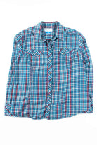 Blue Plaid Columbia Button Up Shirt