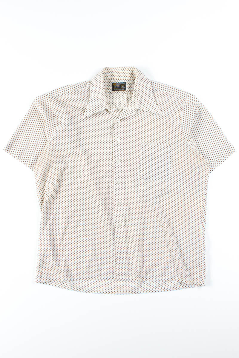 Brown Polka Dot Button Up Shirt