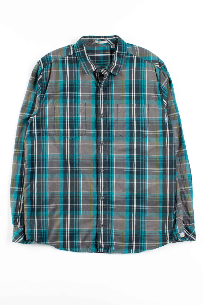 Green Plaid Button Up Shirt 1