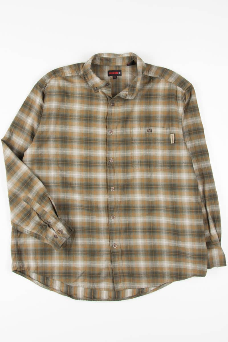 Olive Wolverine Button Up Shirt 777