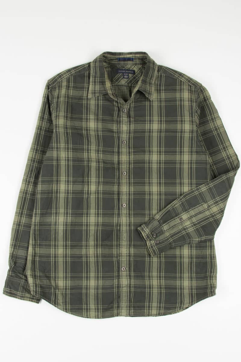 Olive Double Layered Banana Republic Button Up Shirt 783