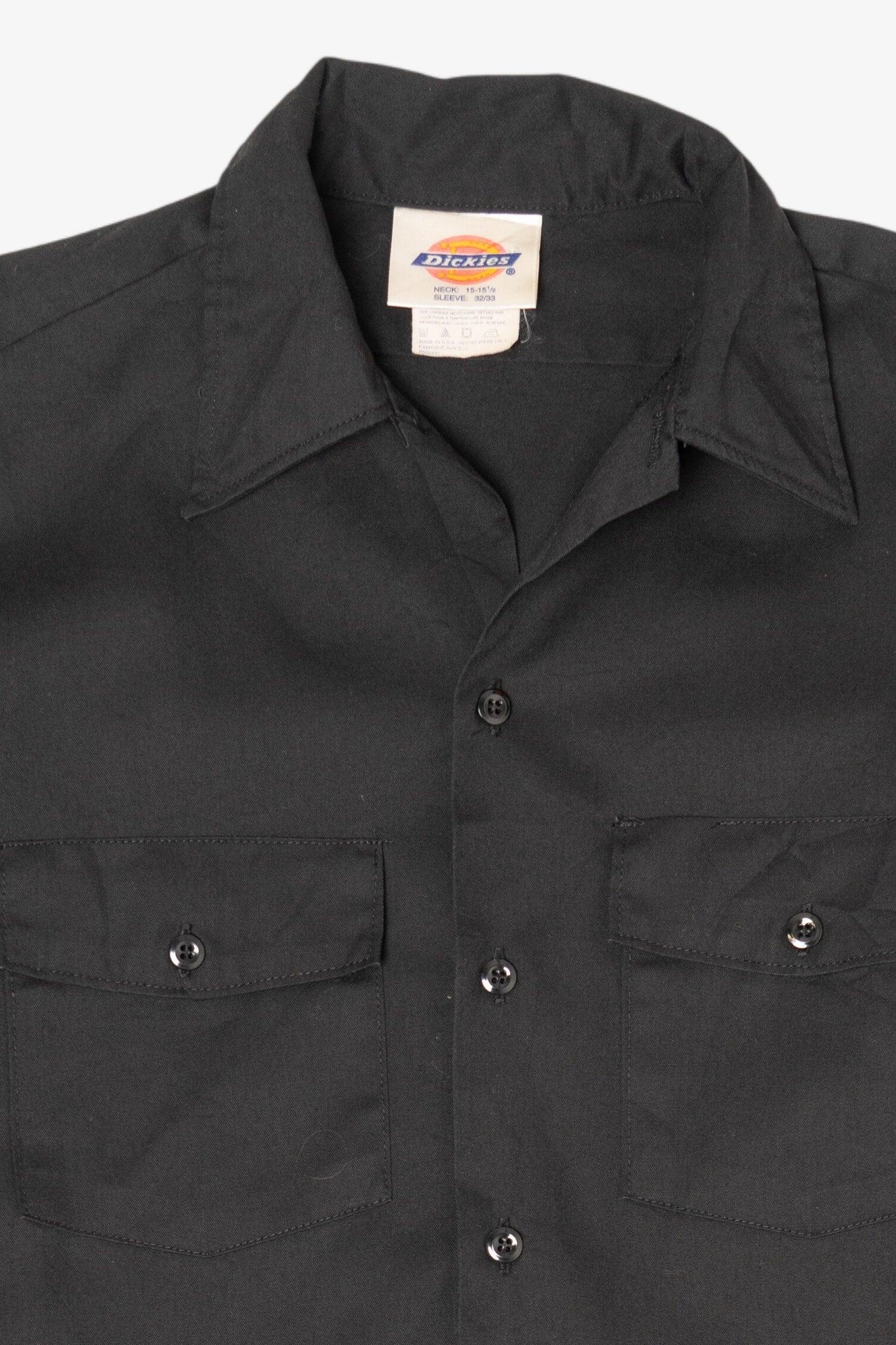 Vintage Black Dickies Button Up Shirt (1990s)