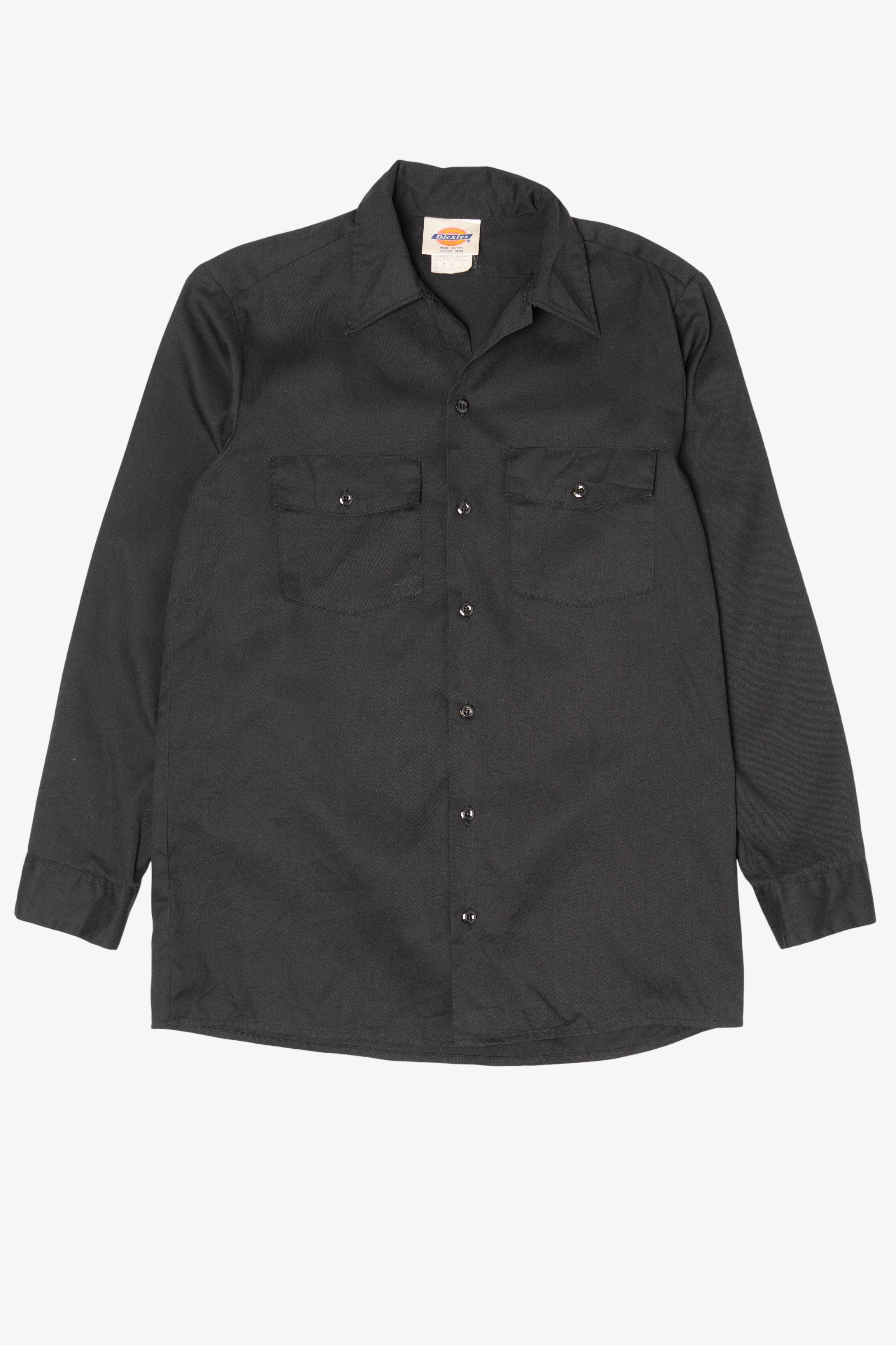 Vintage Black Dickies Button Up Shirt (1990s)