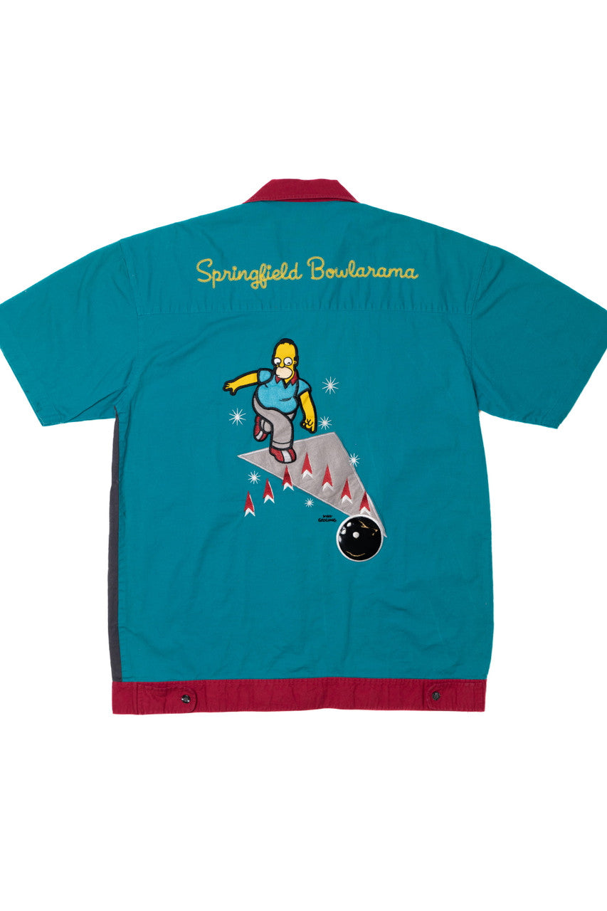 Vintage 2002 "Springfield Bowlarama" Homer Simpson Bowling Shirt