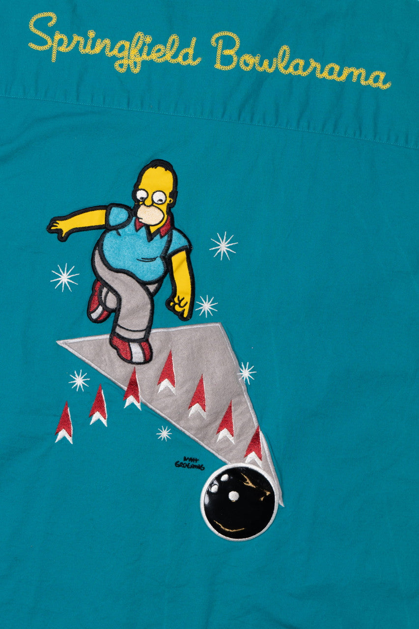 Vintage 2002 "Springfield Bowlarama" Homer Simpson Bowling Shirt