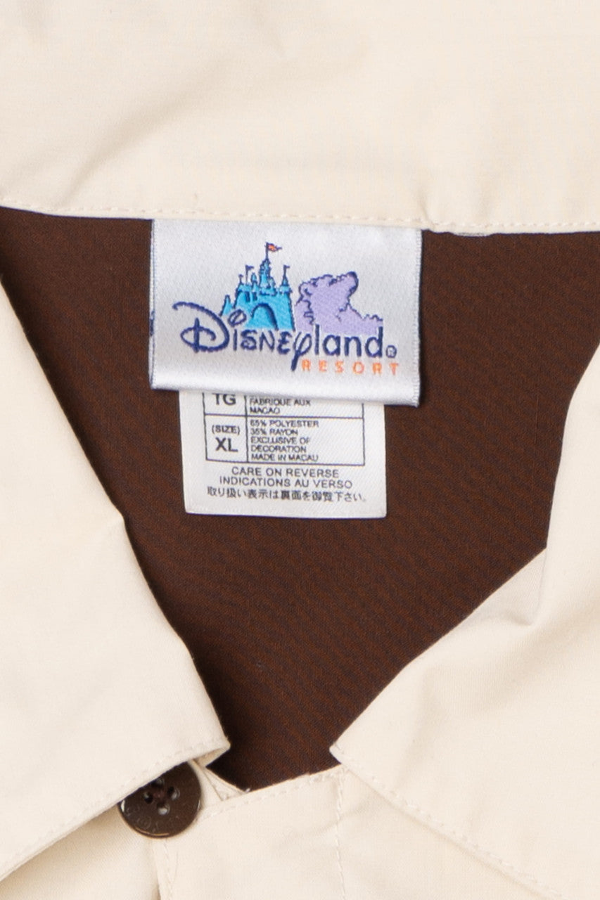 Recycled "Grumpy's Tavern" Embroidered Disneyland Resort Button Up Shirt