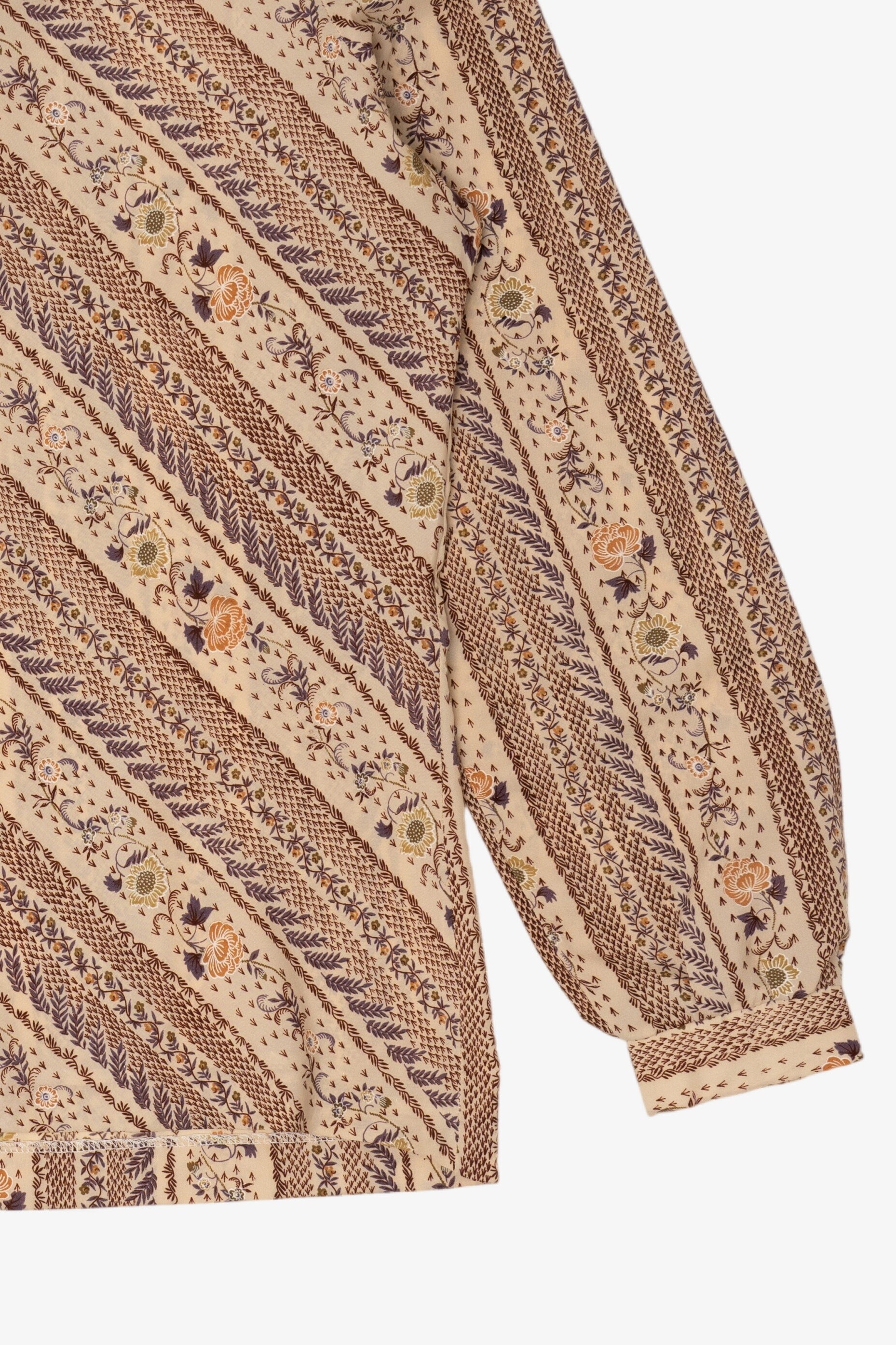 Vintage Beige Jinny Jin Button Up Shirt (1980s)