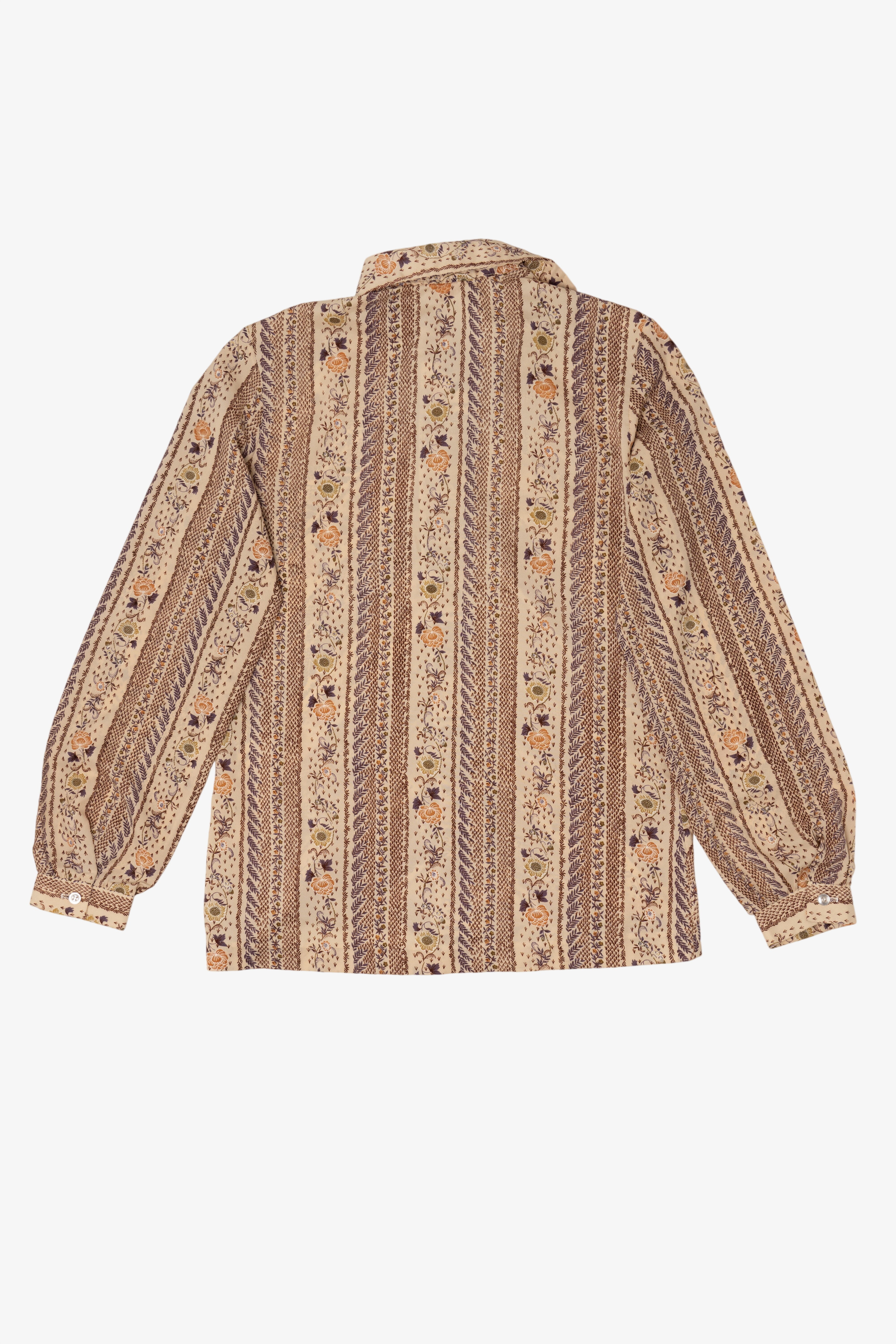 Vintage Beige Jinny Jin Button Up Shirt (1980s)