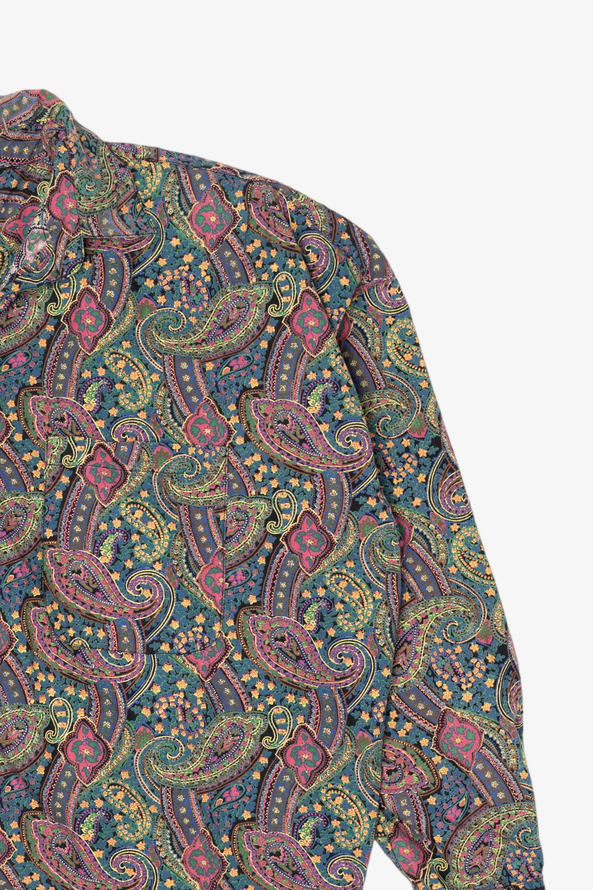 Vintage Paisley Pattern At Last Button Up Shirt (1990s)