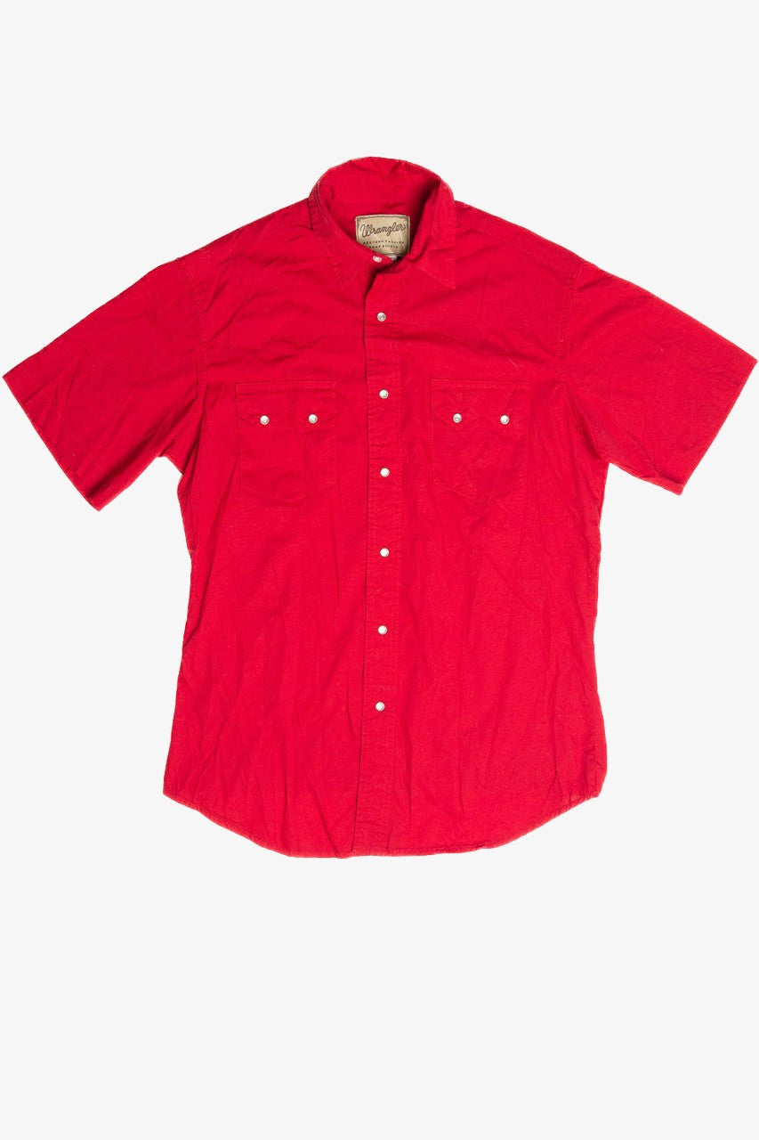 Vintage Wrangler Solid Button Up Shirt