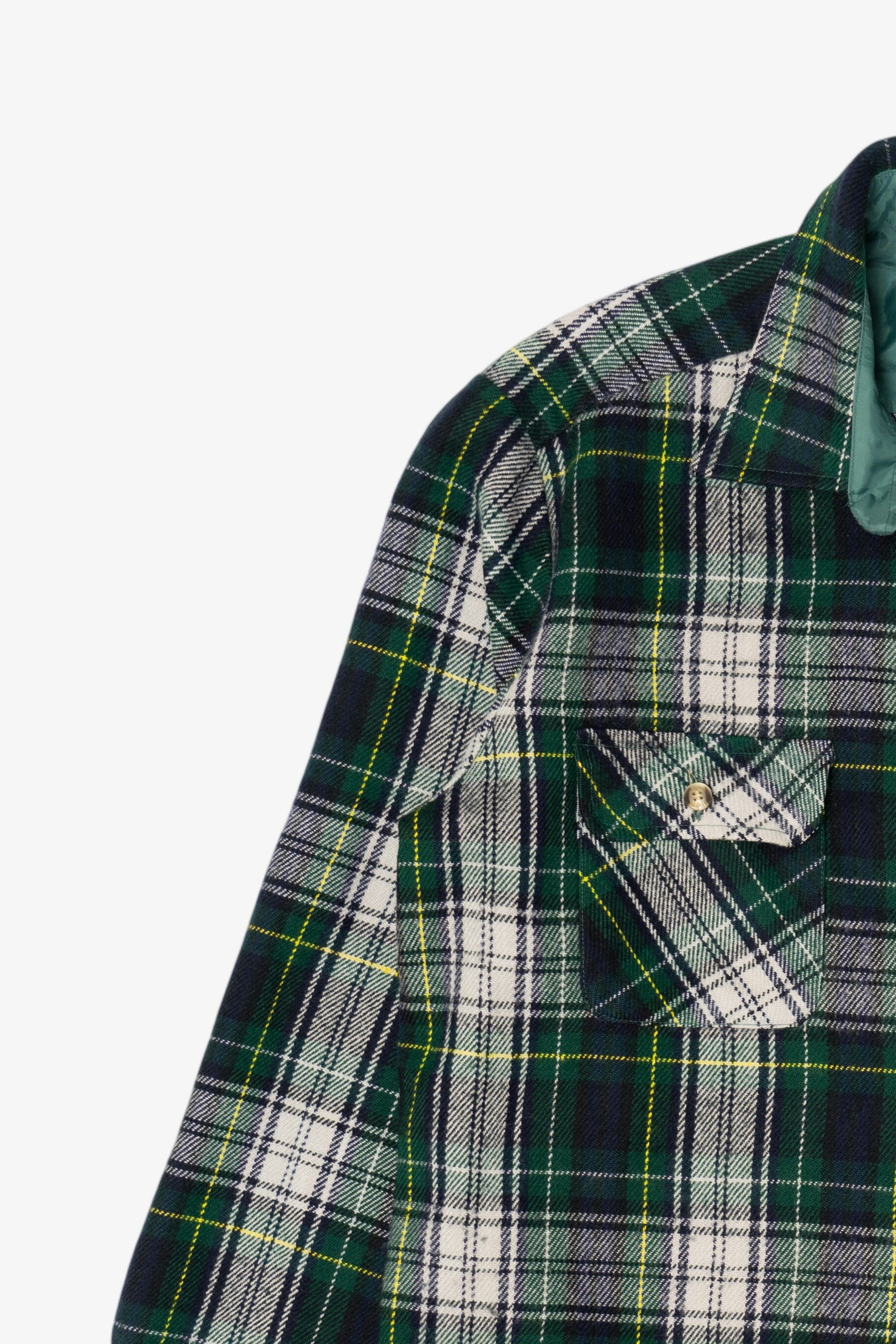 Vintage Dark Green Esquire Flannel Button Up Shirt (1990s)