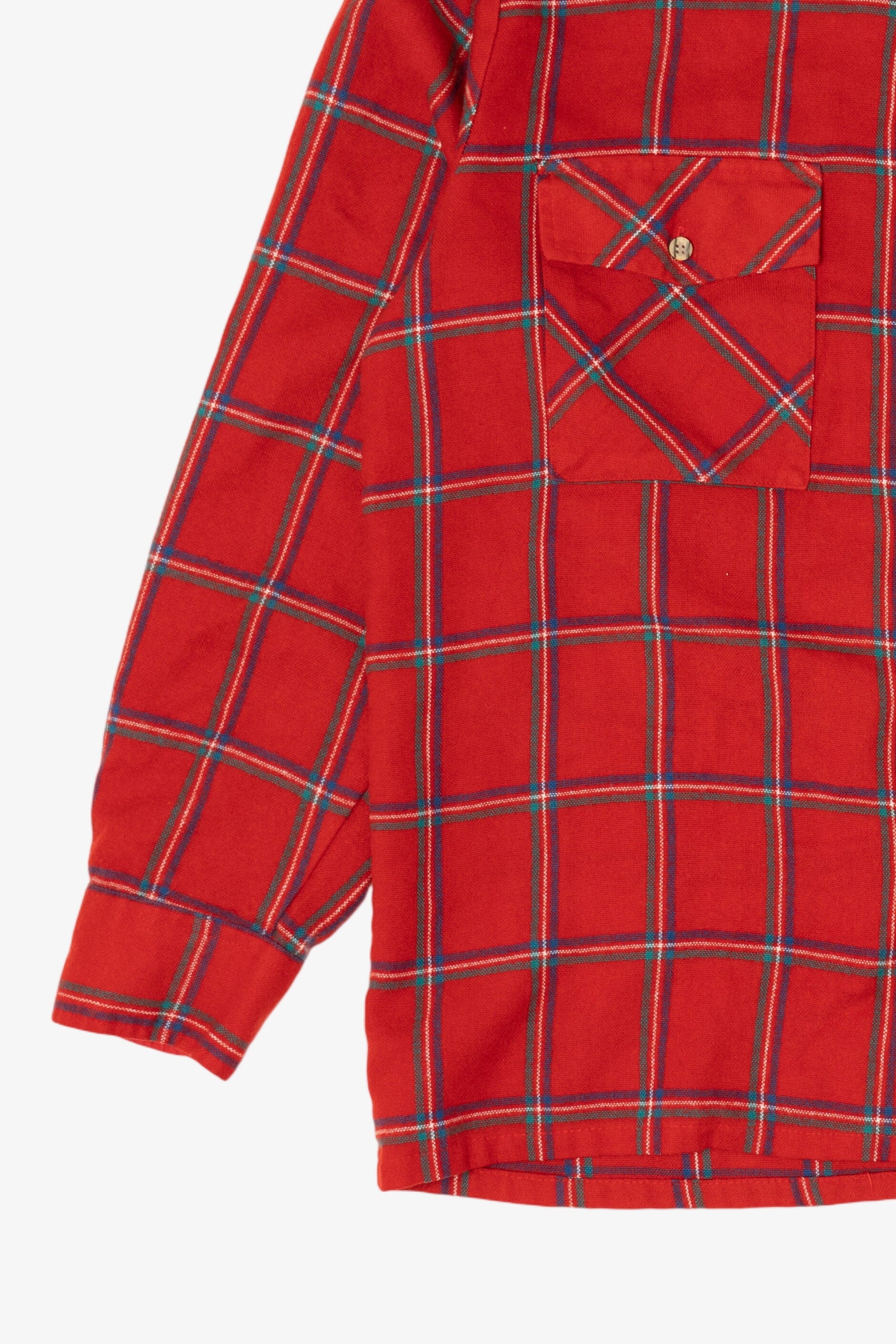 Vintage Red Backpacker Flannel Button Up Shirt (1990s)