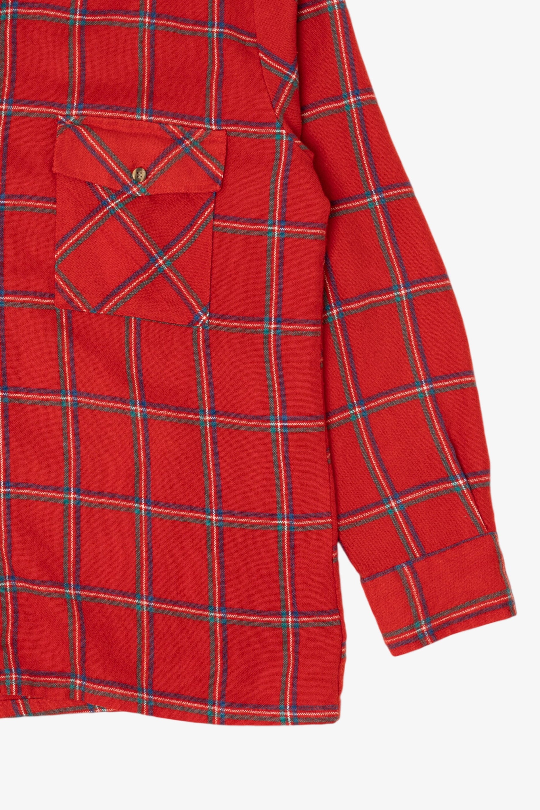 Vintage Red Backpacker Flannel Button Up Shirt (1990s)