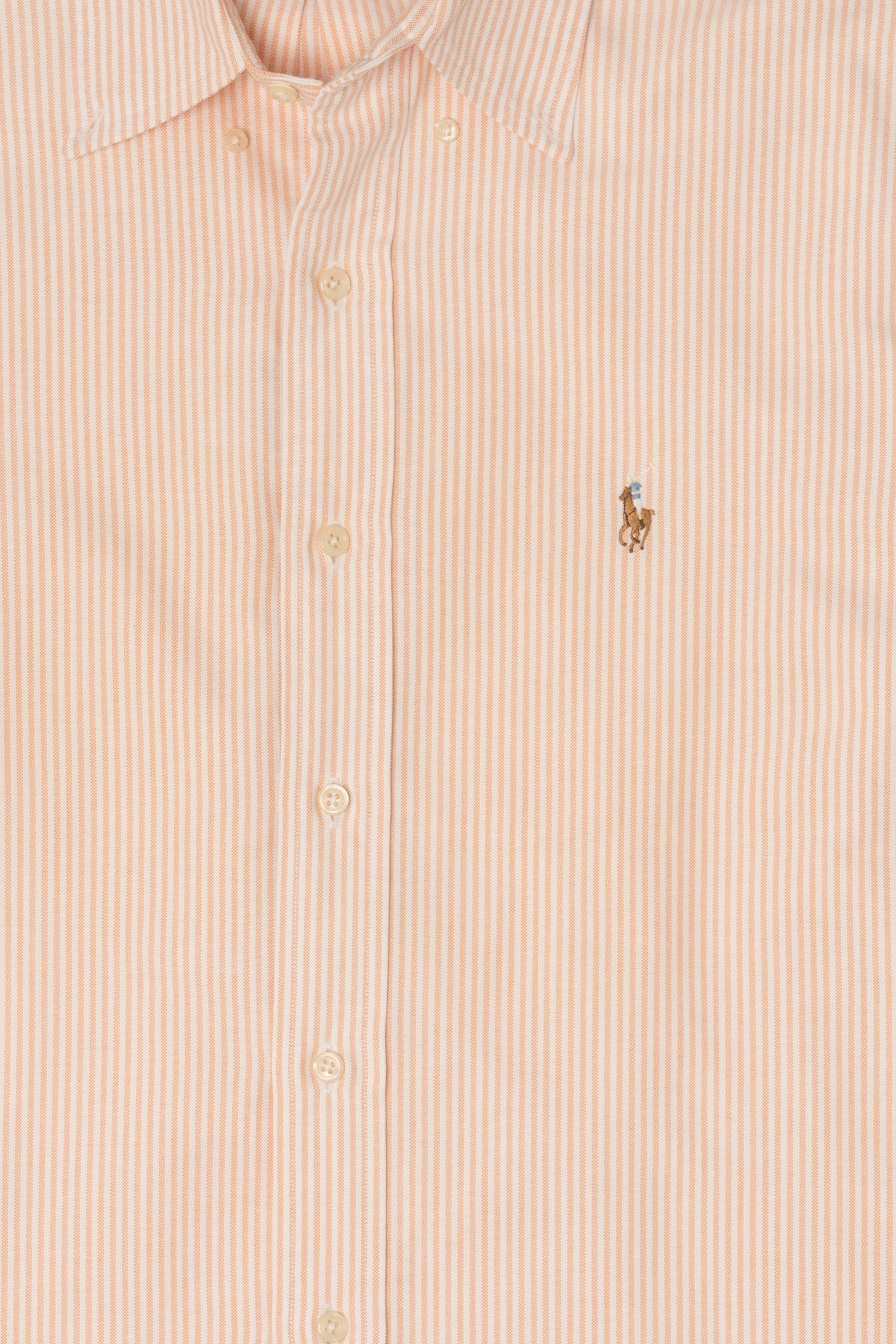 Vintage Striped Peach Ralph Lauren Button Up Shirt (1990s)