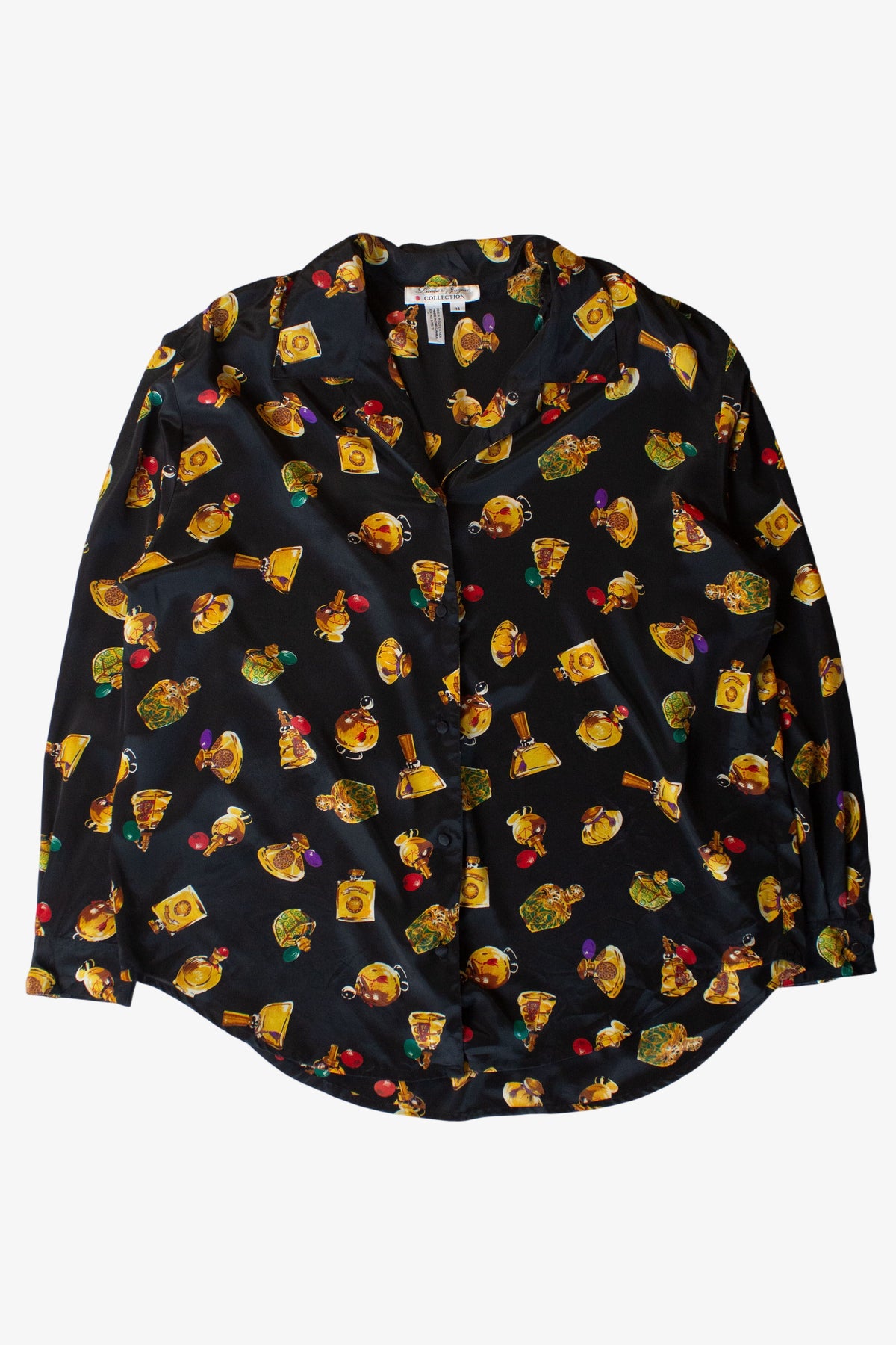 Vintage Perfume Bottles Button Up Shirt (1990s)