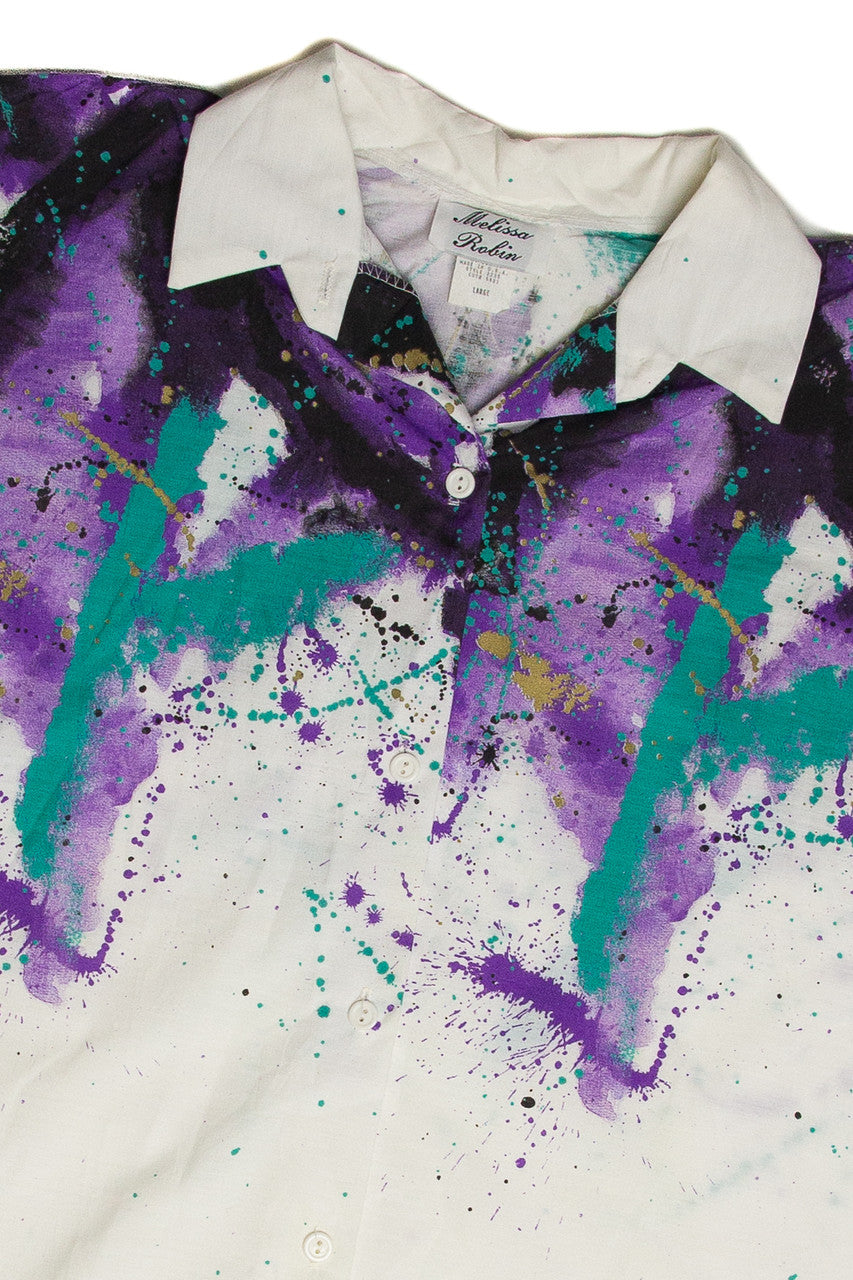 Vintage Melissa Robin Button Up Shirt