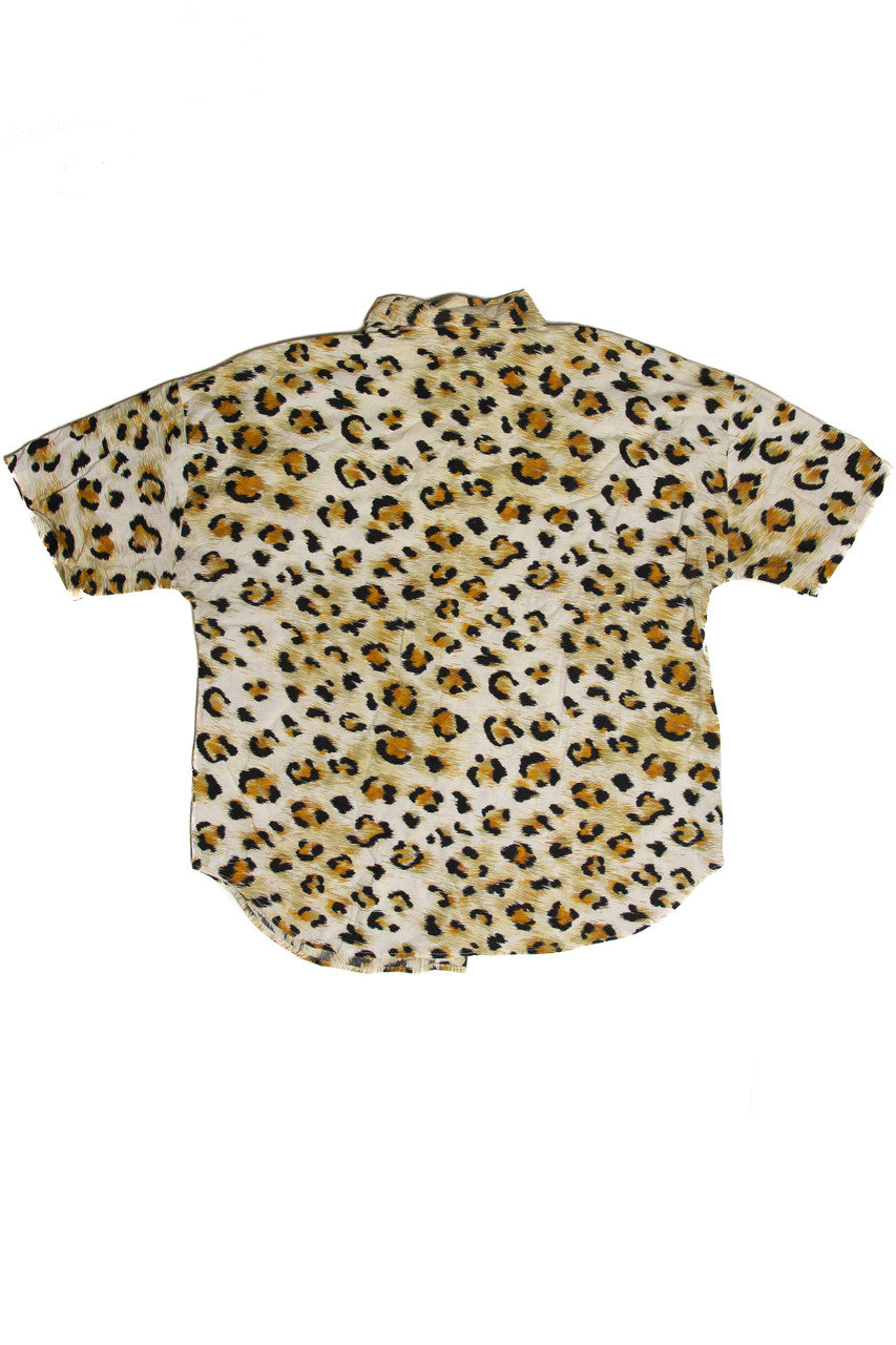Vintage California Connection Leopard Button Up