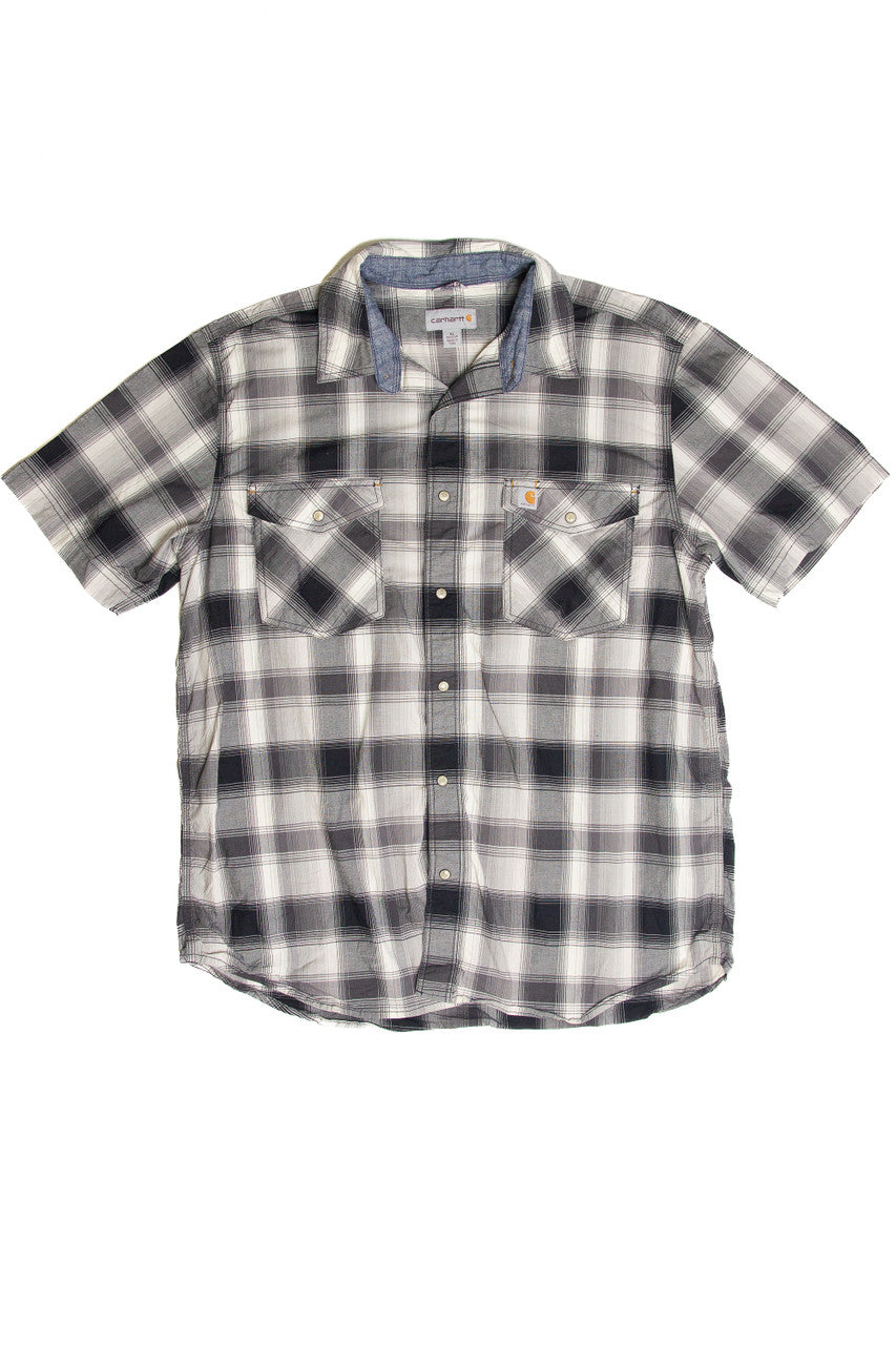 Recycled Carhartt Flannel Button Up Shirt