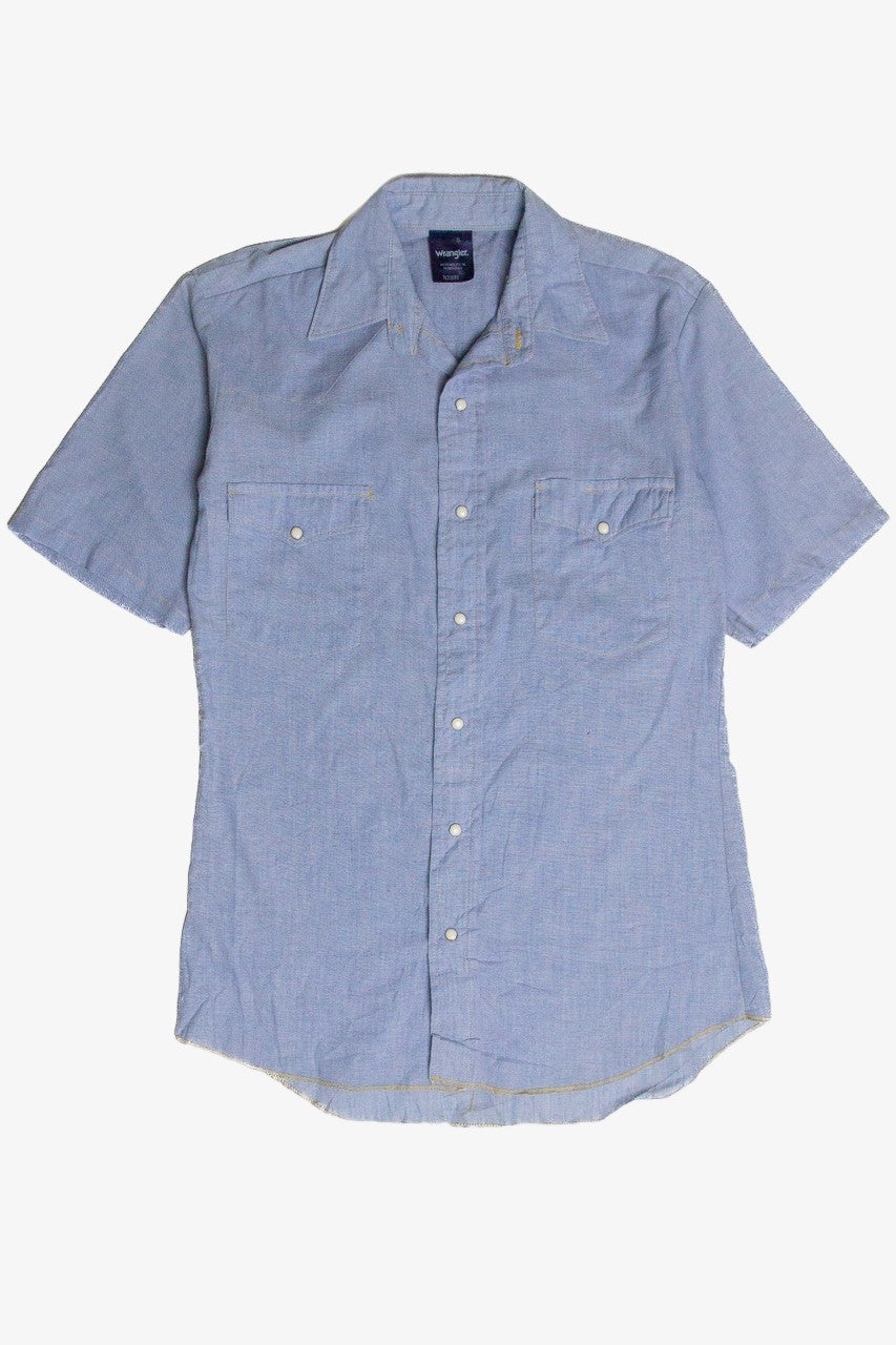 Recycled Wrangler Denim Button Up Shirt