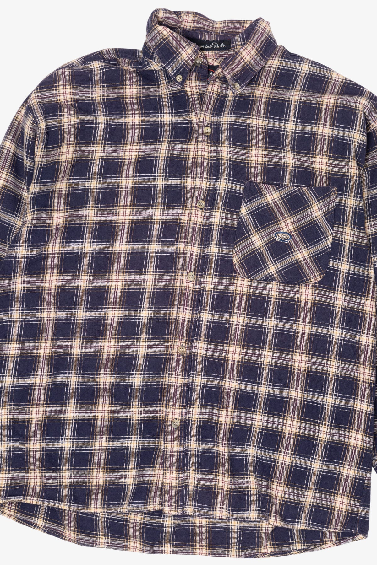 Vintage Navy Blue Oscar de la Renta Button up Shirt (1990s)