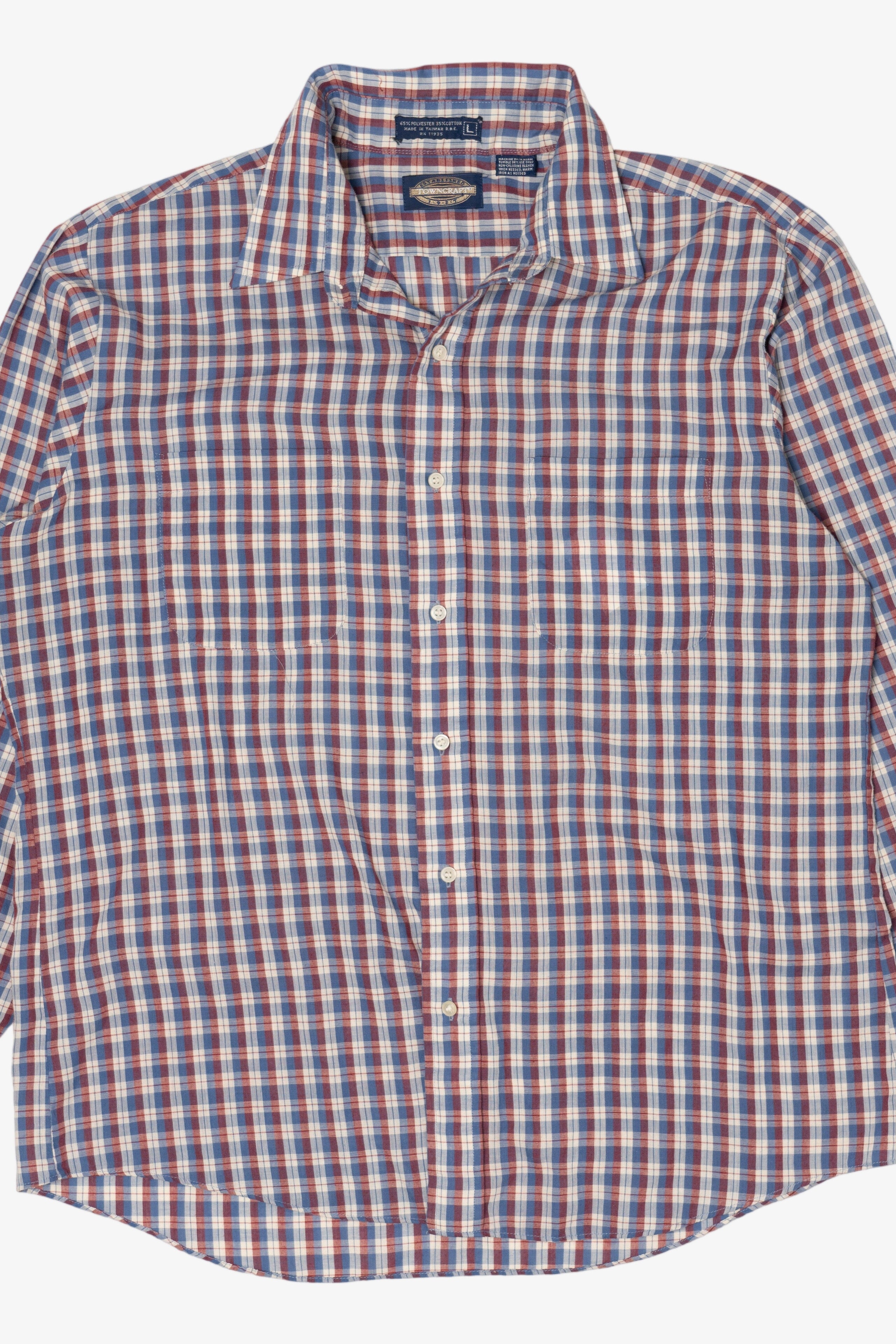 Vintage Towncraft Plaid Button Up Shirt (1980s)