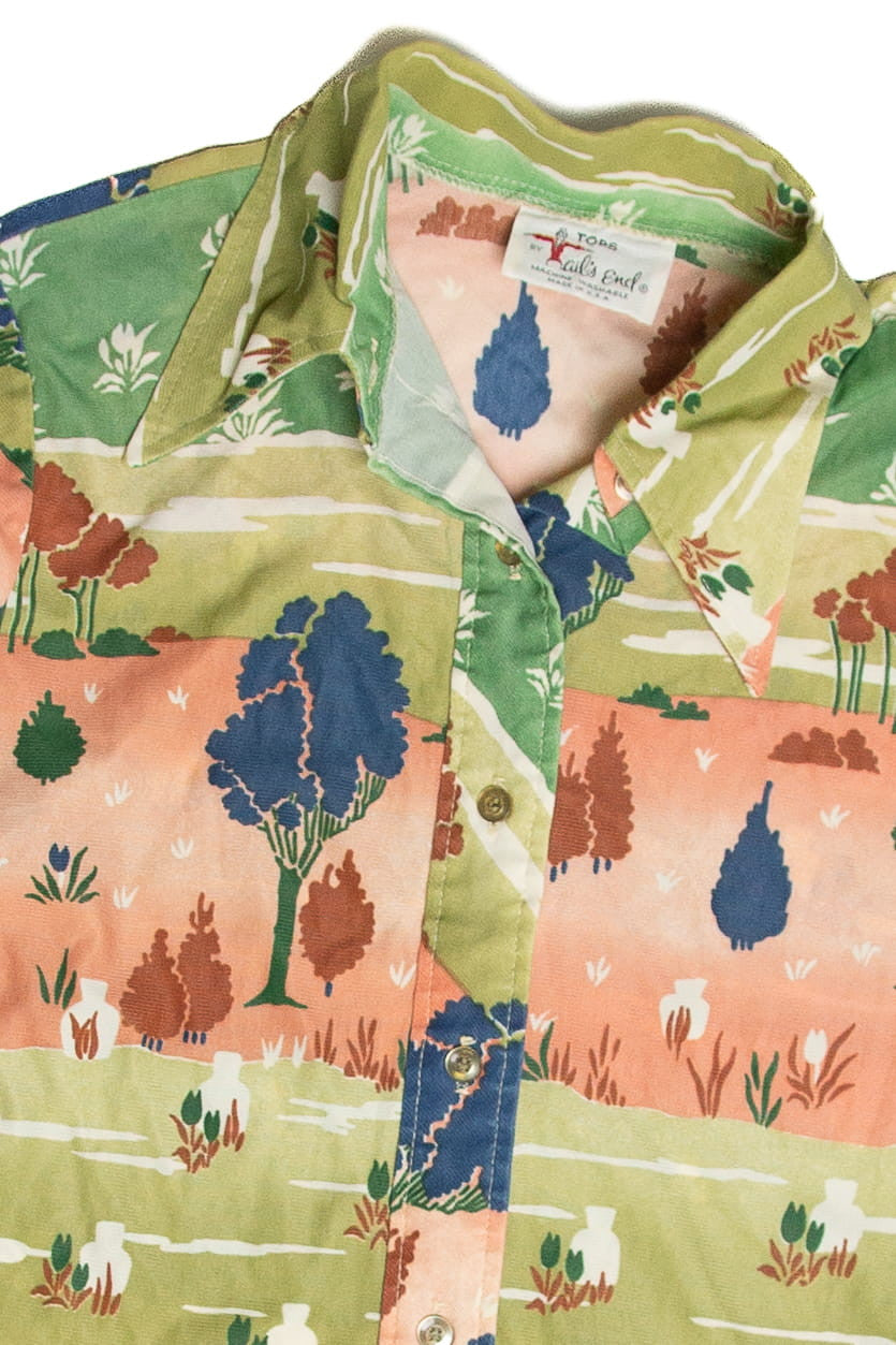 Vintage Tails End Button Up Shirt