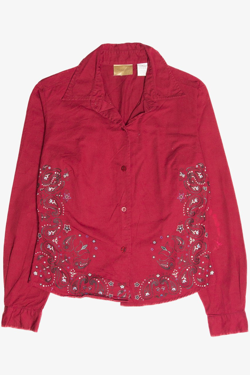 Vintage Wrangler Graphic Button Up Shirt