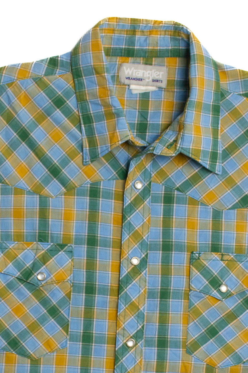 Vintage Wrangler Short Sleeve Button Up Shirt (1990s) 1109