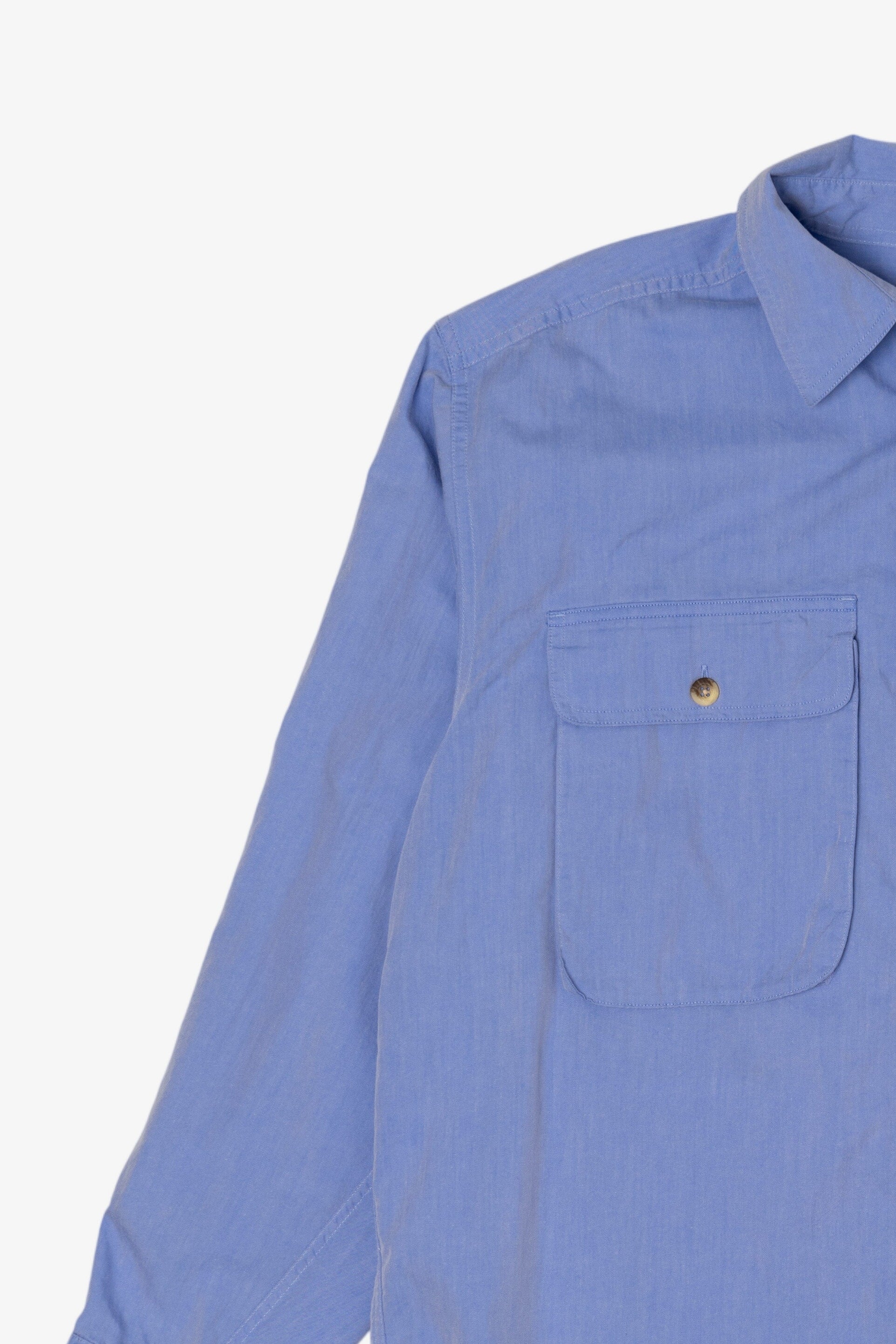 Vintage Blue Travel Smith Button Up Shirt (1990s)