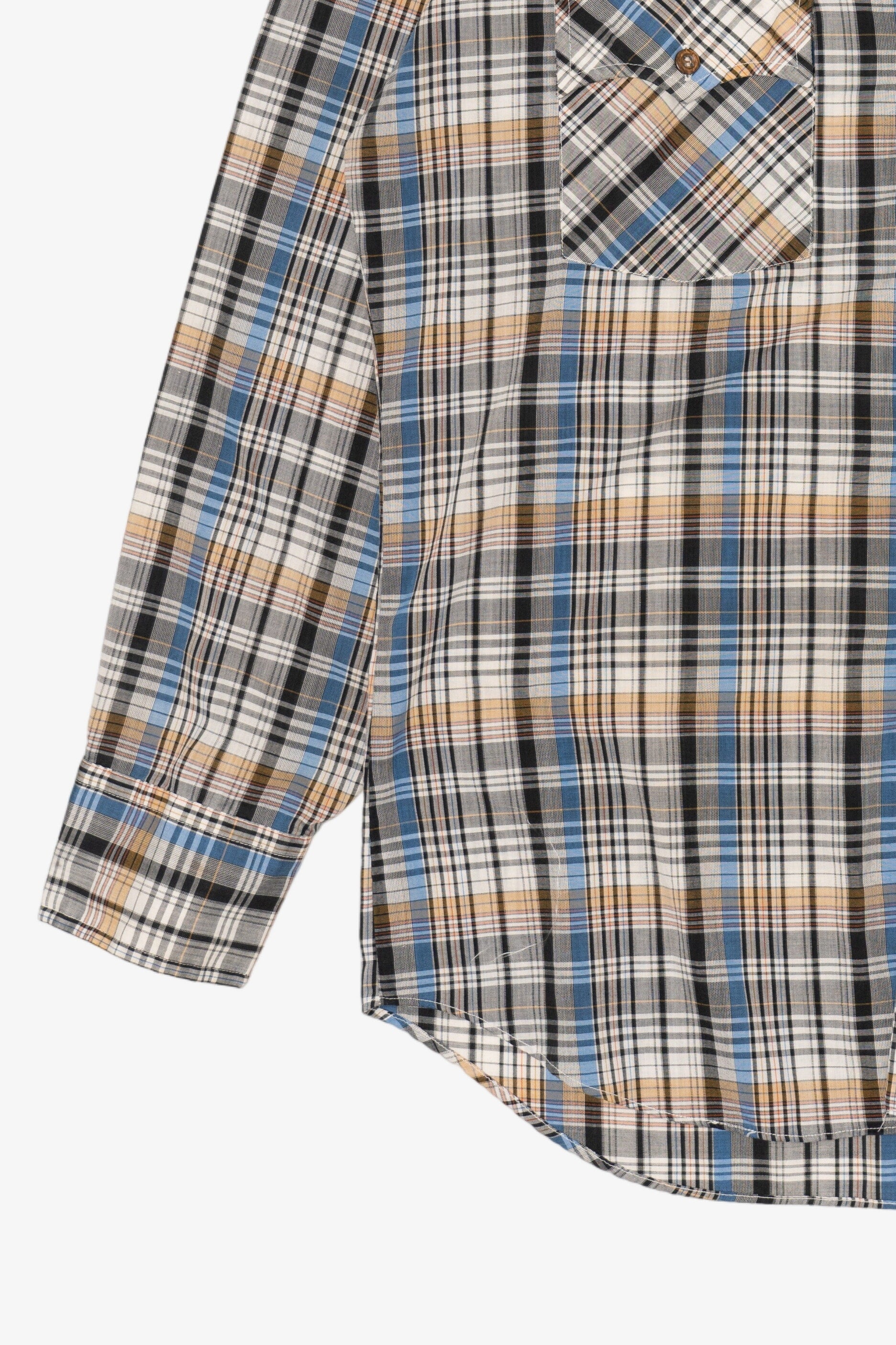 Vintage Kingsport Plaid Button Up Shirt (1980s)