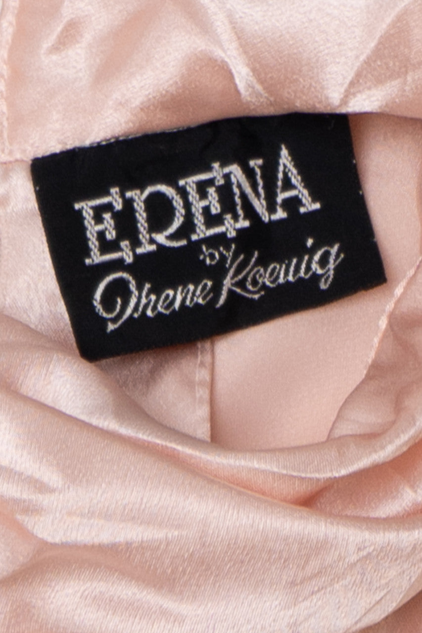 Vintage Embroidered Pleated Front Erena Button Up Shirt
