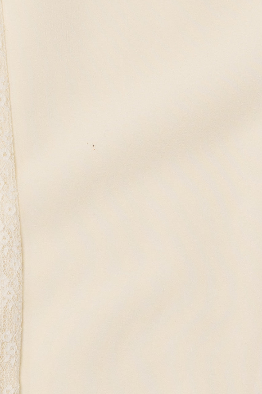 Vintage Lace Sleeve Mandarin Collar Button Up Shirt