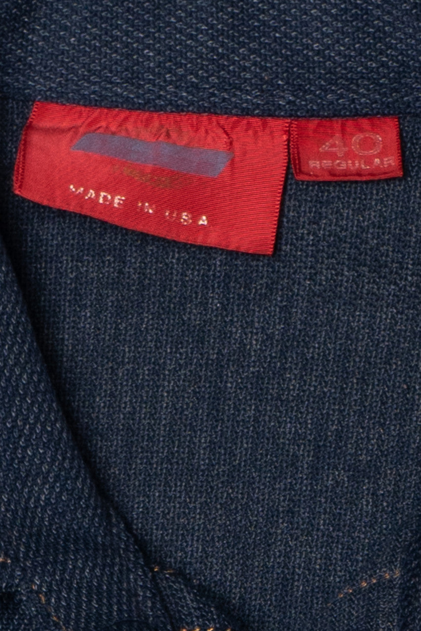 Vintage Dickies Poly Denim Snap Button Up Shirt