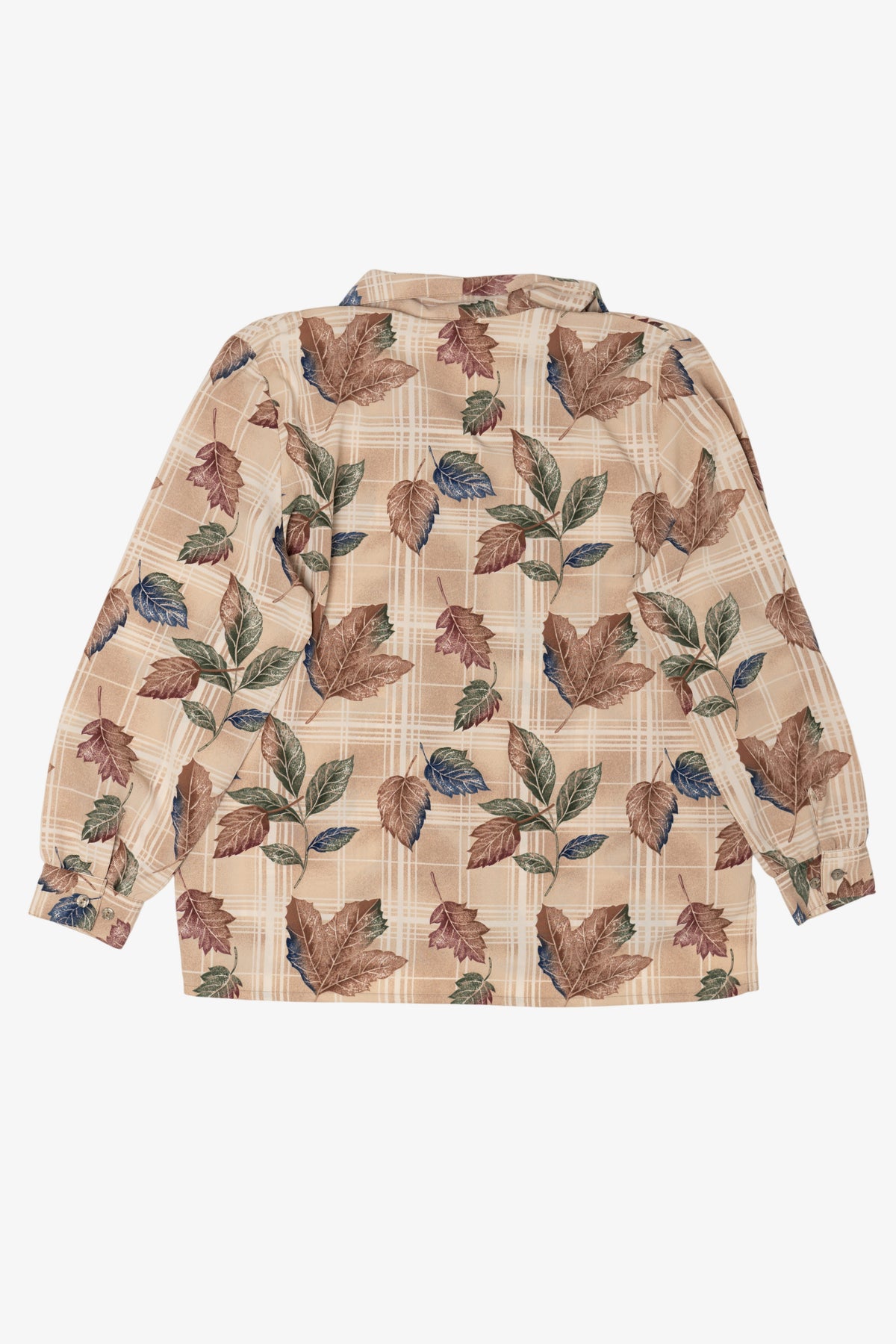 Vintage Allison Daley Autumn Leaves Button Up Shirt (1990s)
