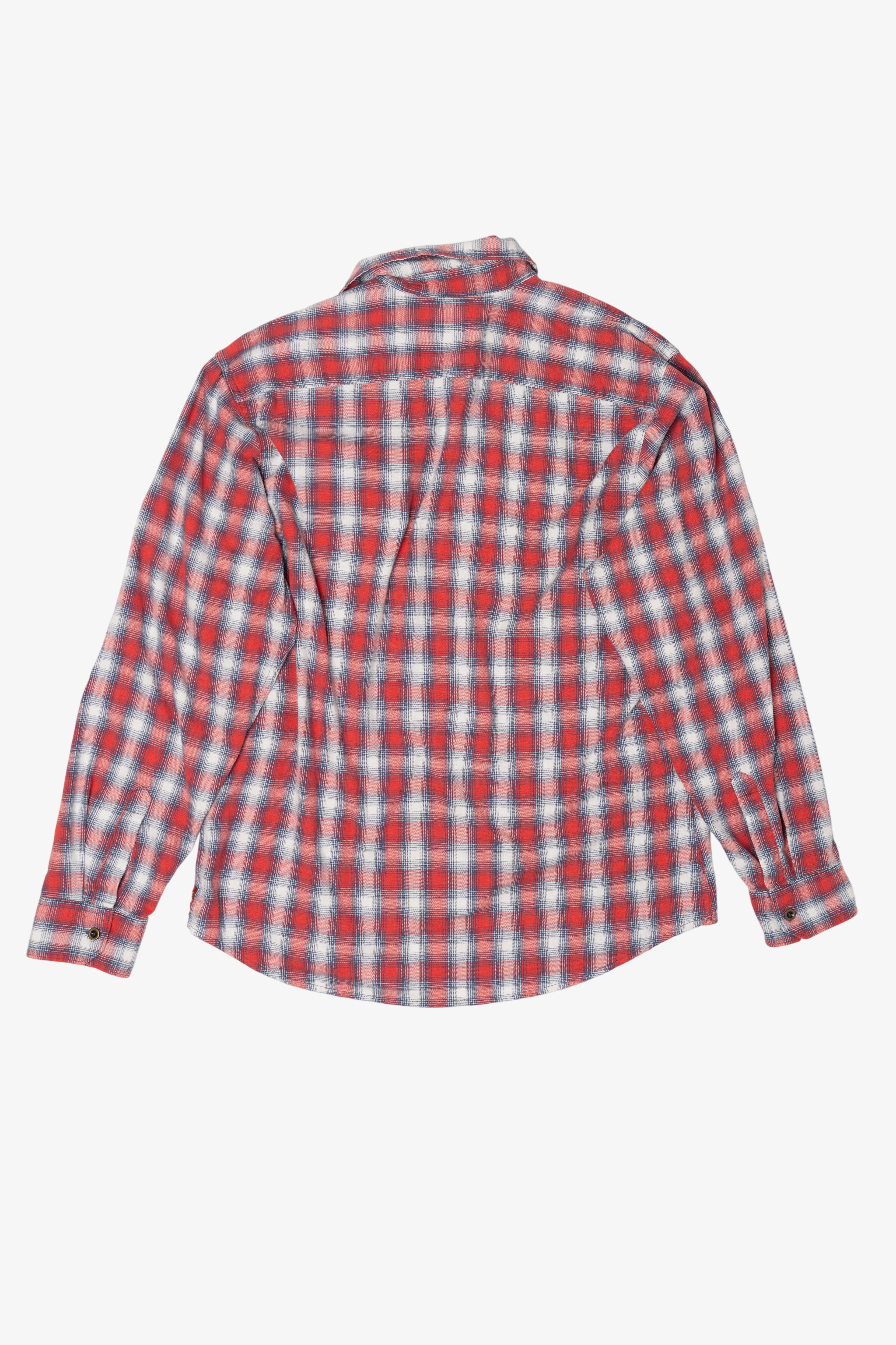 Red Plaid Wrangler Button Up Shirt