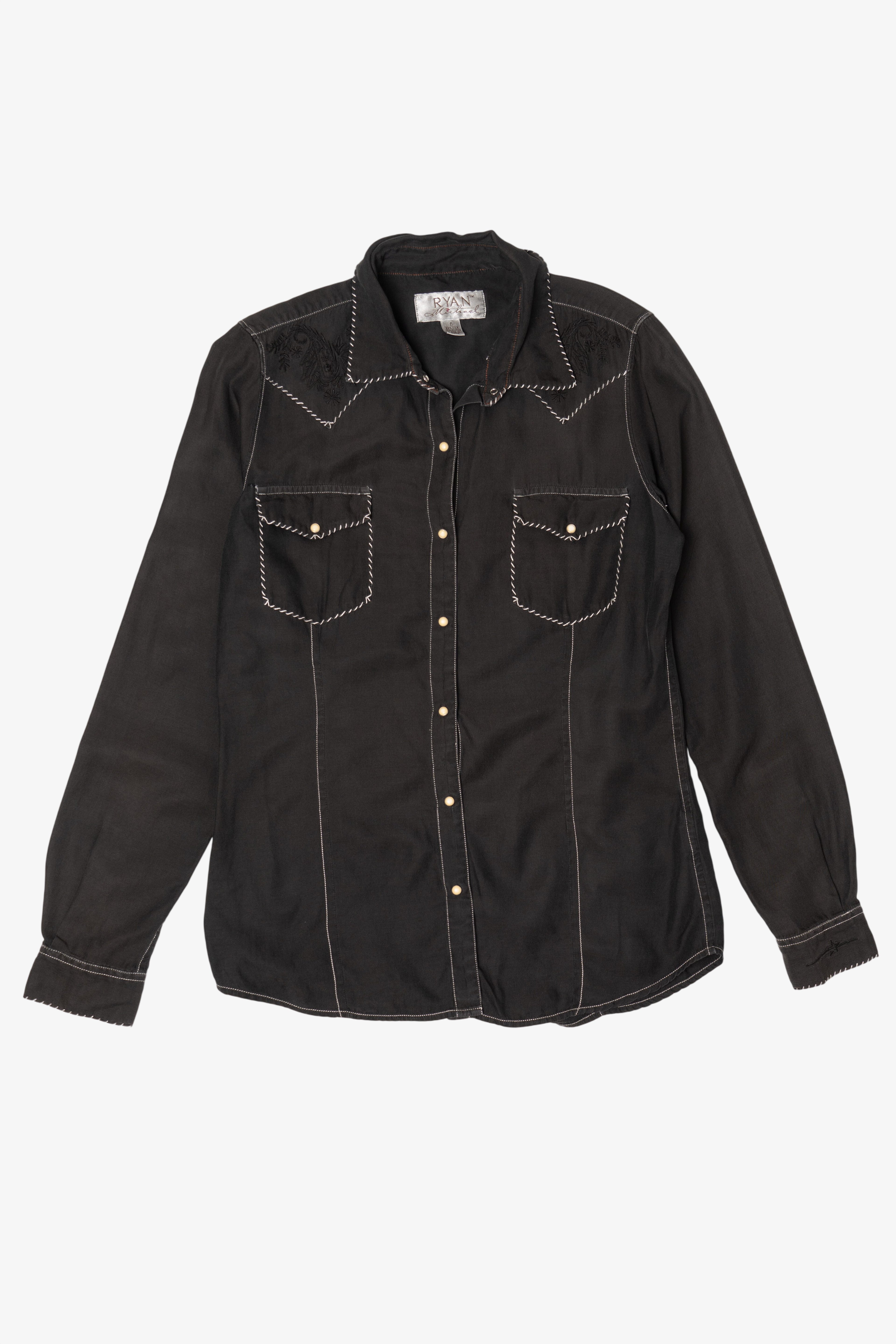 Vintage Black Ryan Michael Button Up Shirt (2000s)