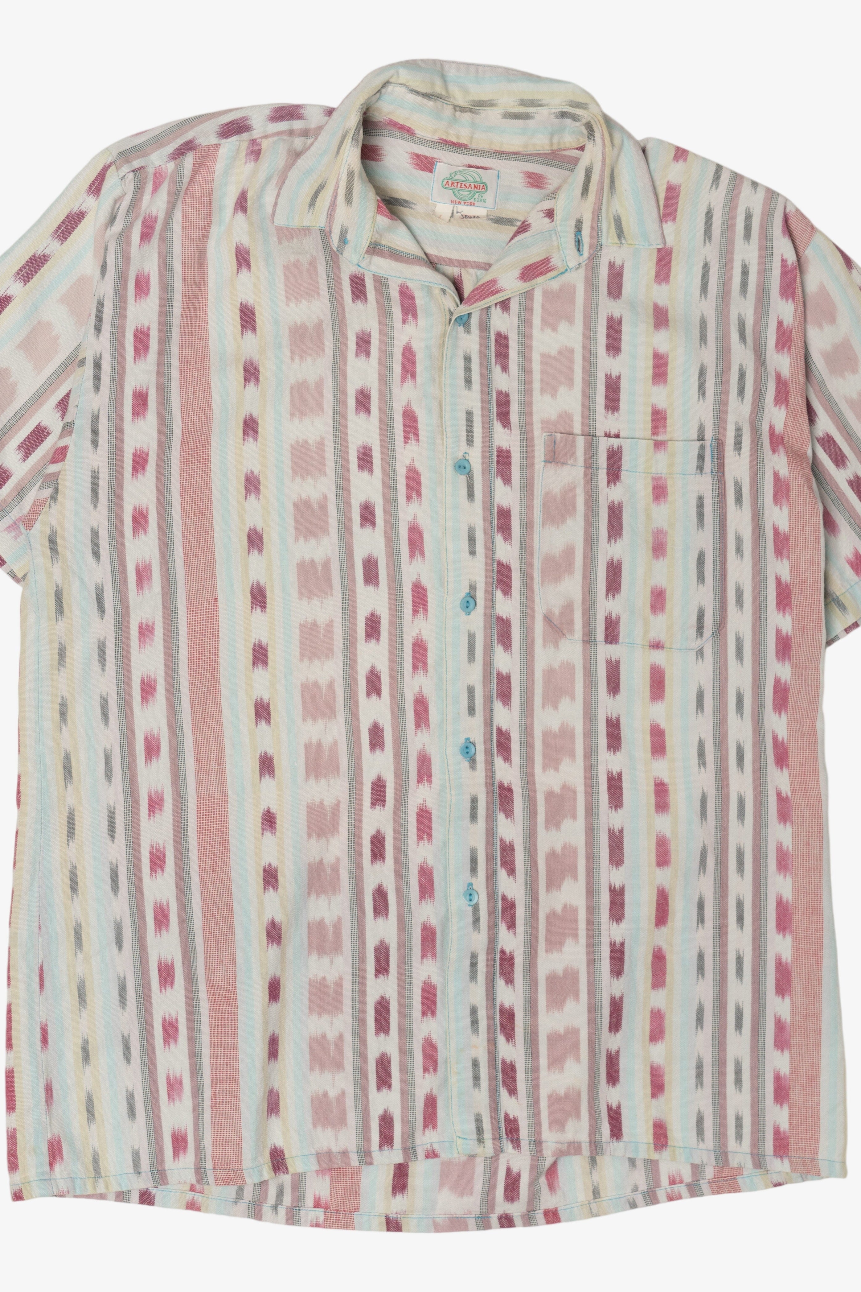 Vintage Striped Artesania Button Up Shirt (1990s)
