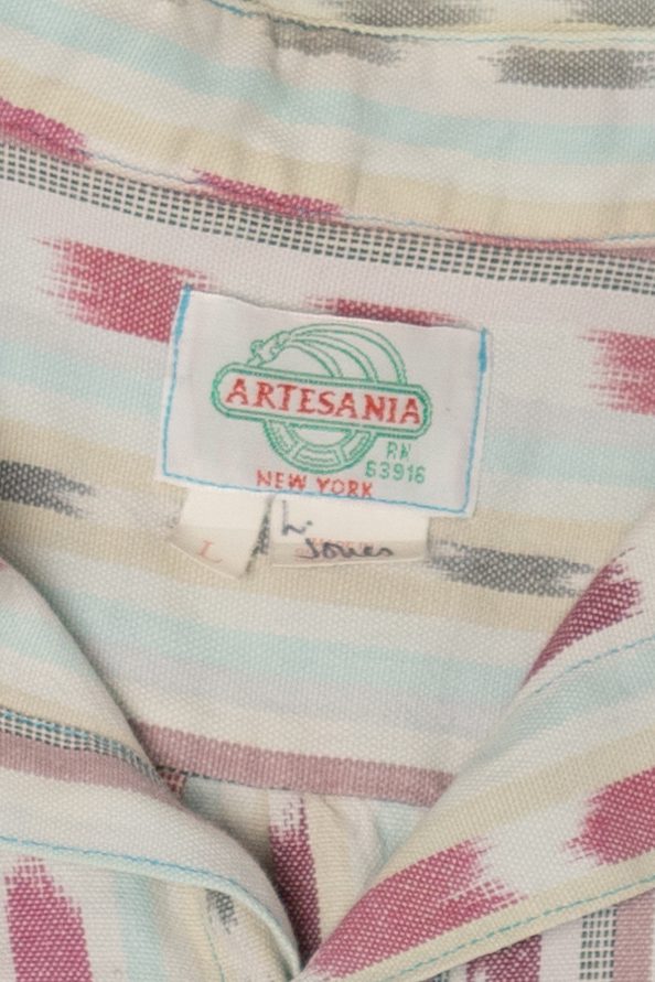 Vintage Striped Artesania Button Up Shirt (1990s)