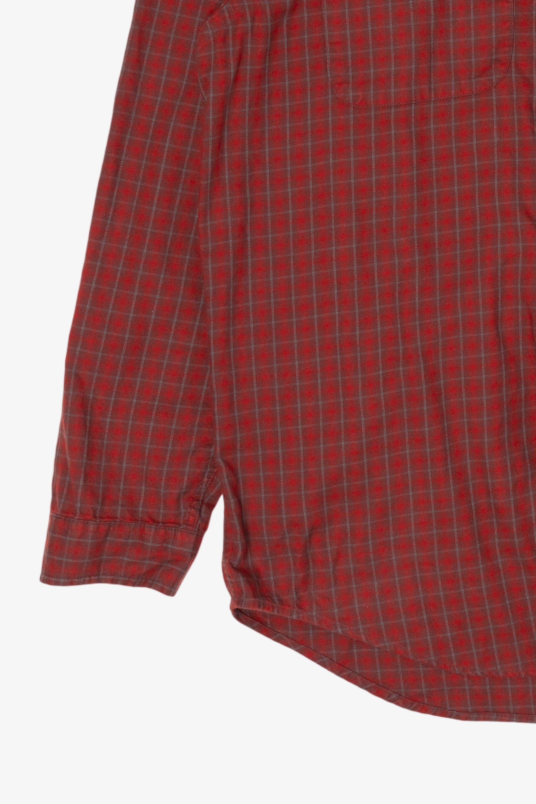 Burgundy Patagonia Plaid Button Up Shirt (2010s)