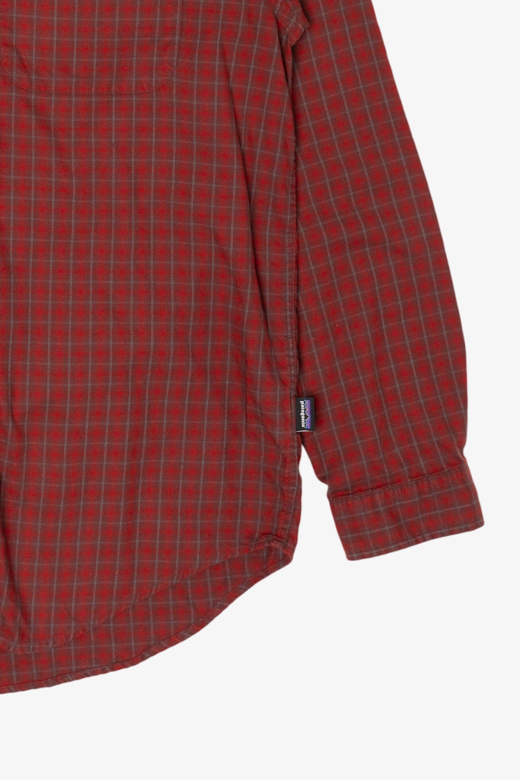 Burgundy Patagonia Plaid Button Up Shirt (2010s)