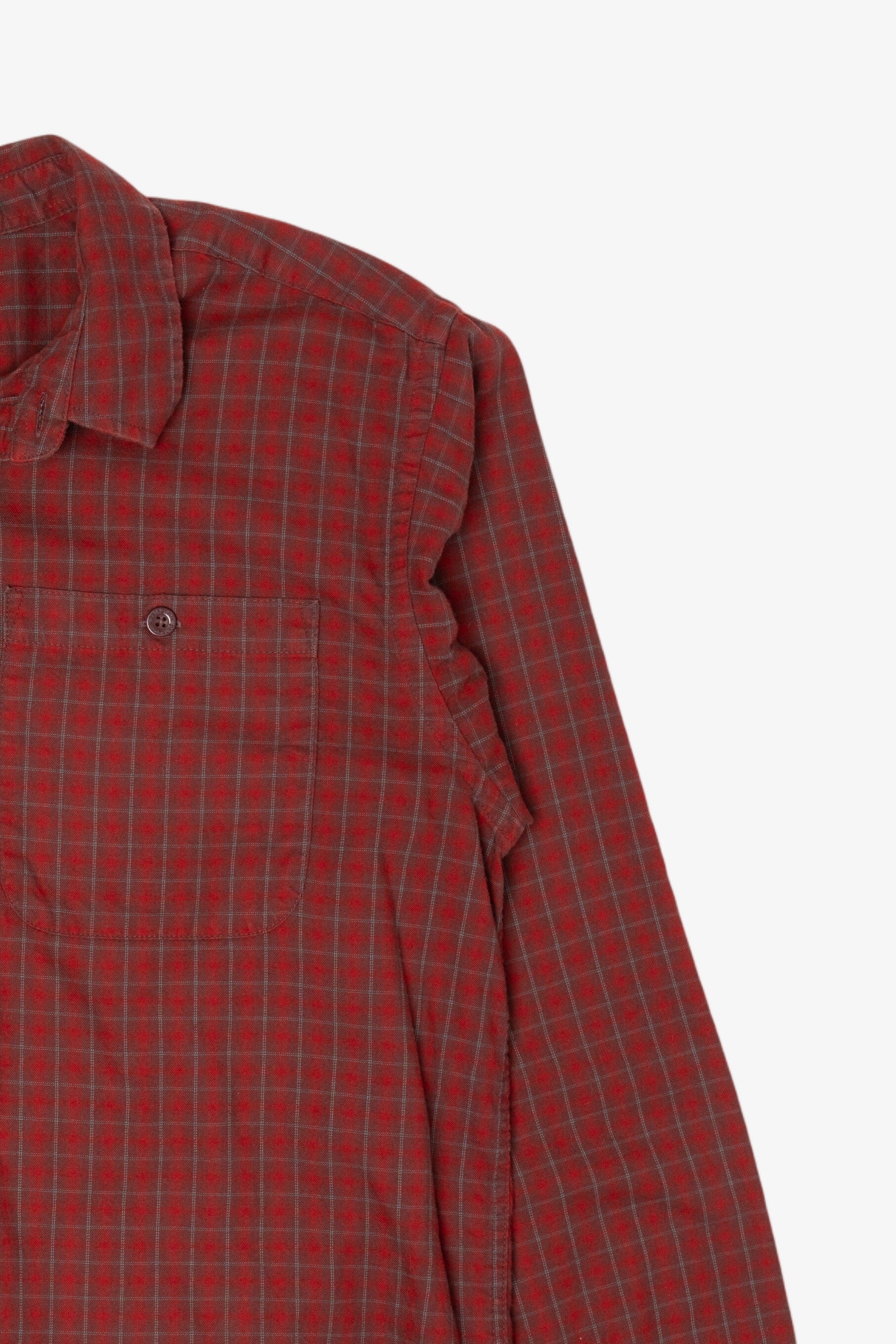 Burgundy Patagonia Plaid Button Up Shirt (2010s)