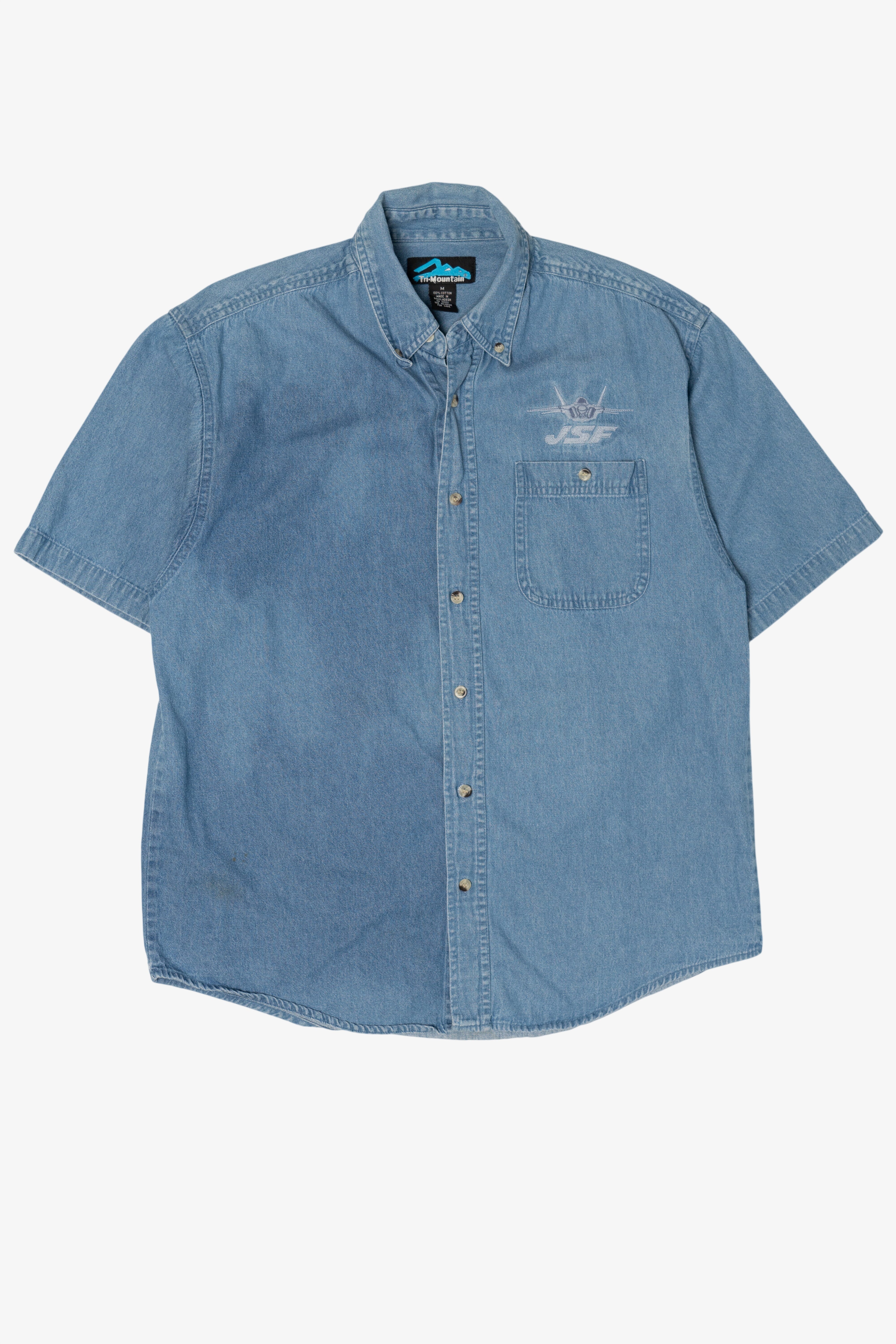 Vintage Tri Mountain Denim Button Up Shirt (1990s)