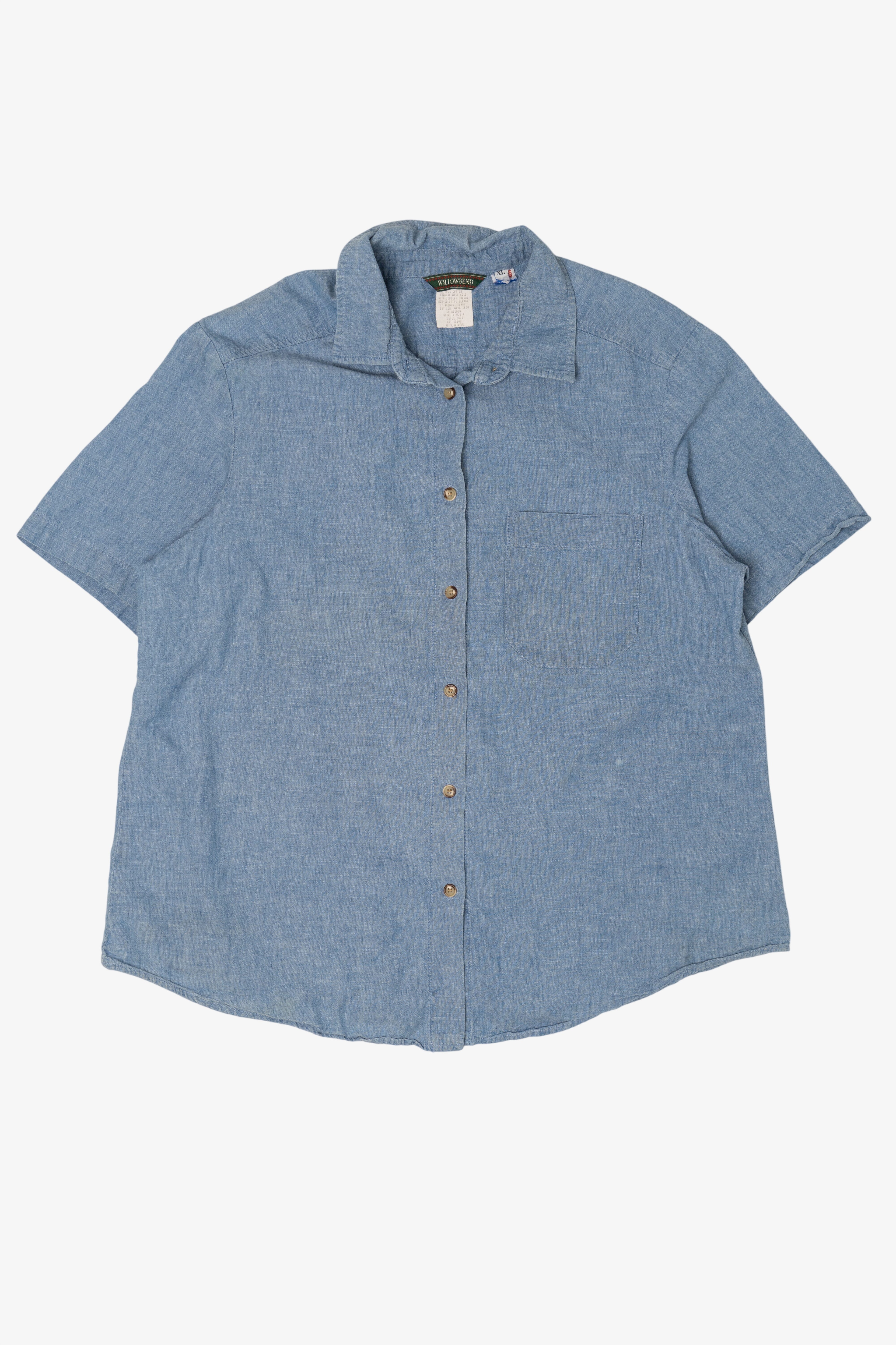 Vintage Willowbend Light Blue Button Up Shirt (1990s)
