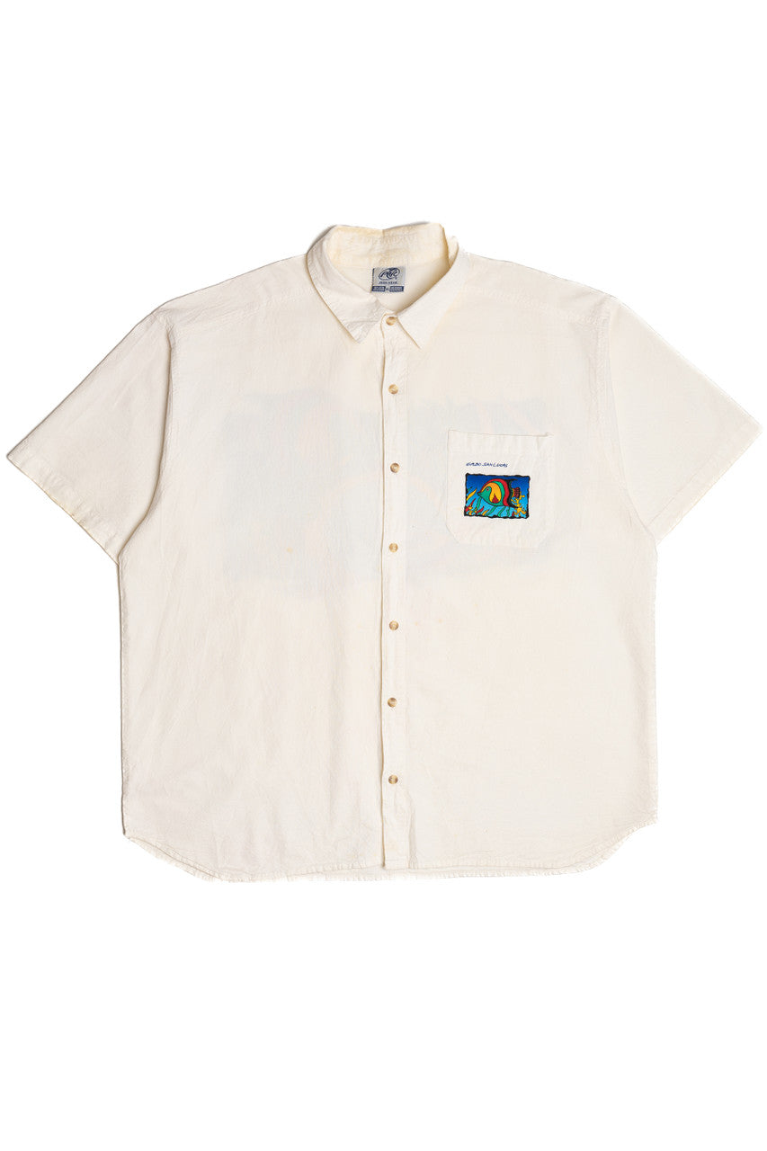 Vintage Aquatic Fish "Cabo San Lucas" Button Up Shirt