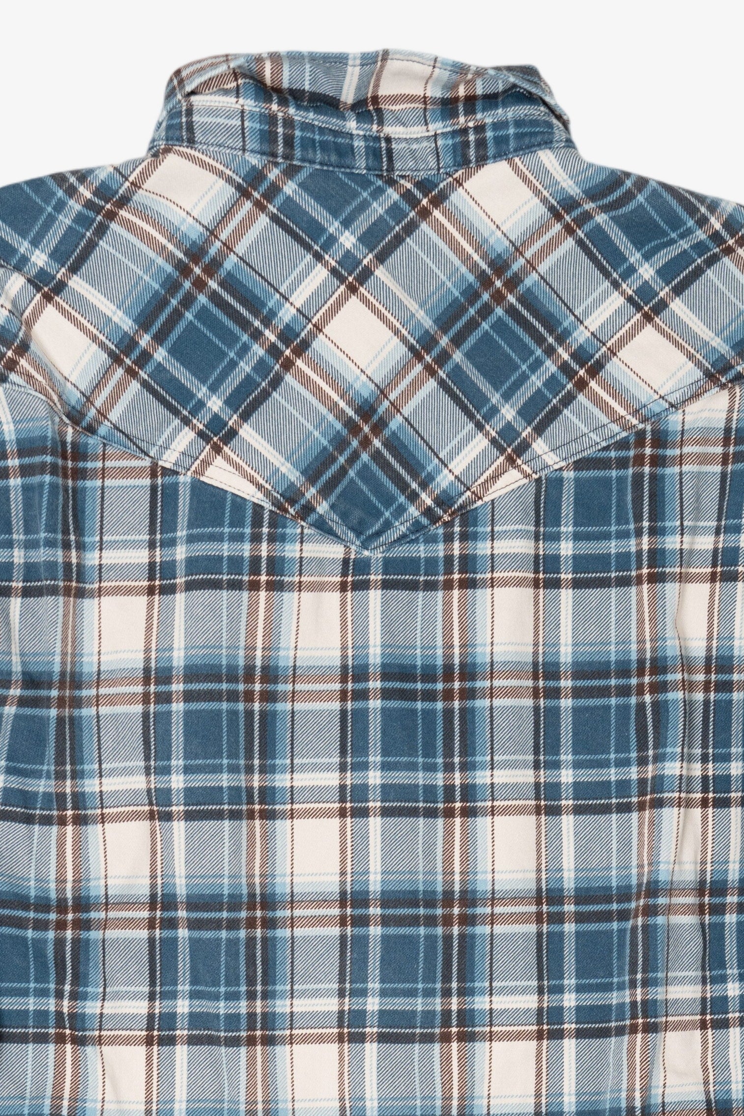 Blue Plaid Cody James Flame Resistant Button Up Shirt (2010s)