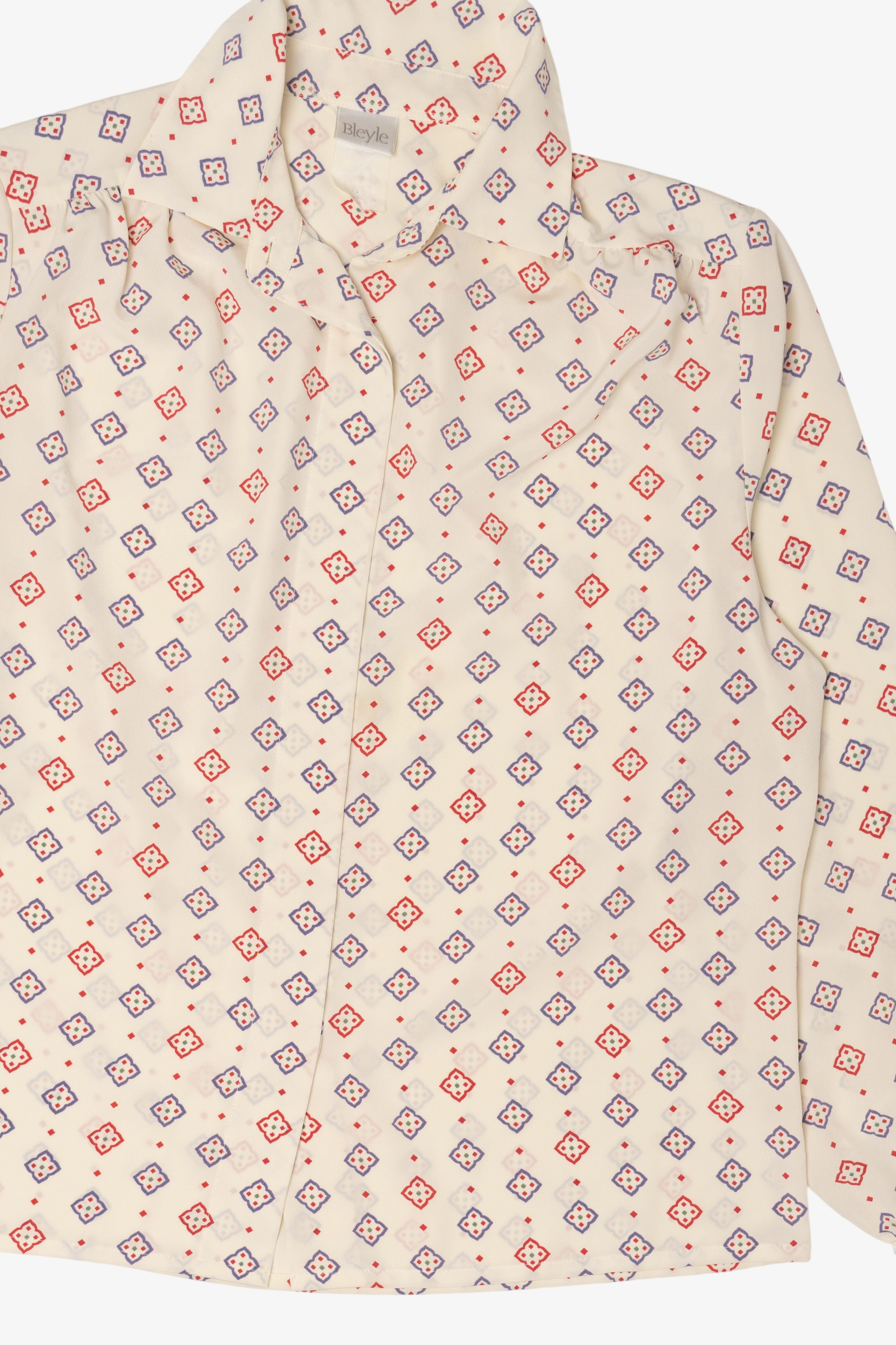 Vintage Bleyle Geometric Pattern Button Up Shirt (1980s)