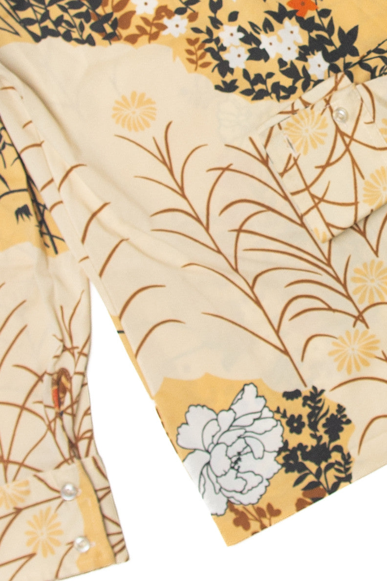 Vintage Patterned Button Up Shirt