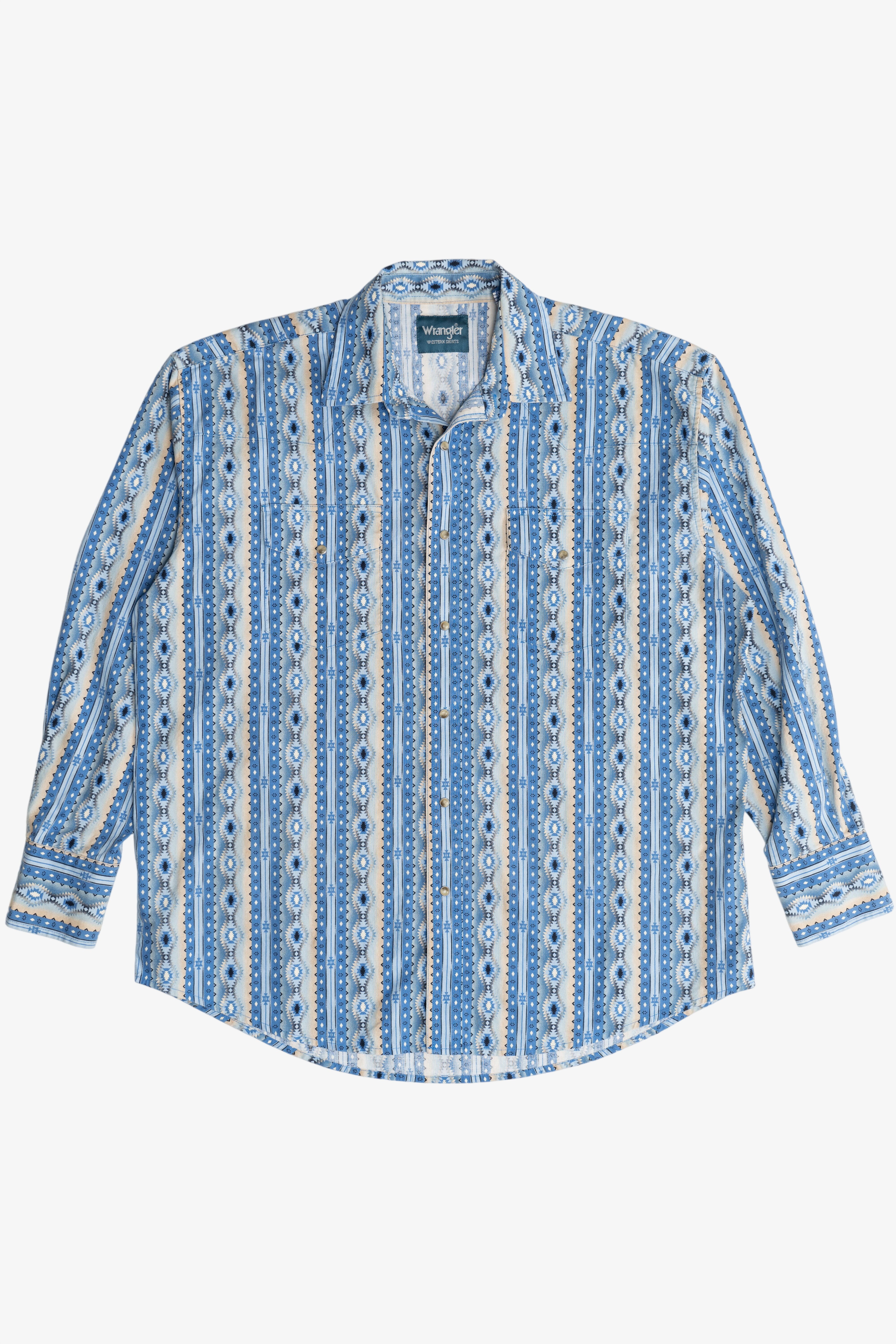 Vintage Wrangler Western Snap Button Up Shirt (2000s)