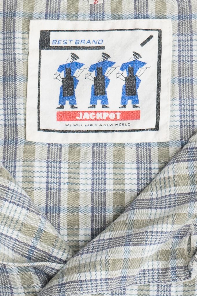Vintage Jackpot Off-Center Button Up Cotton Shirt (1990s)